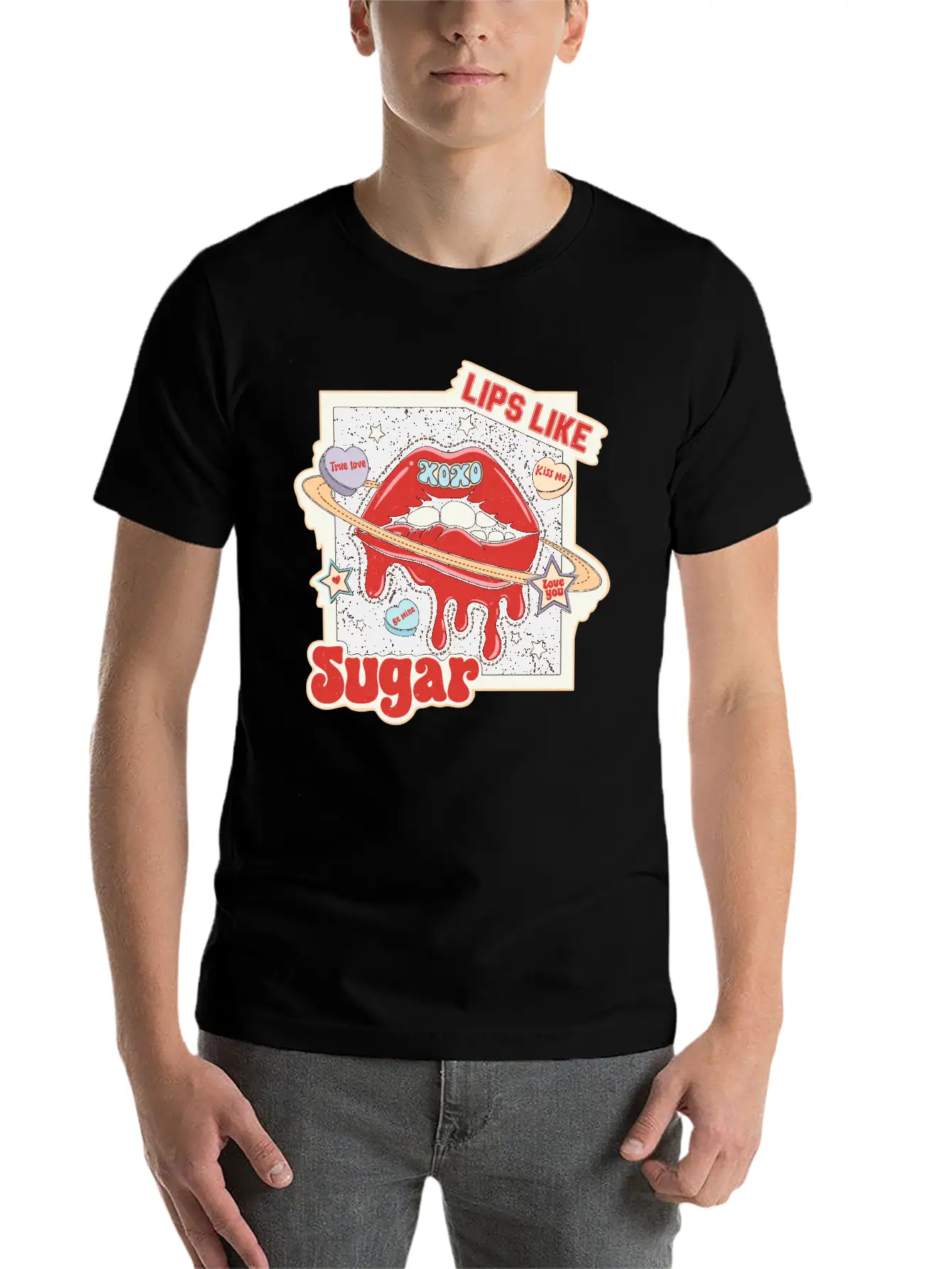 Lips Like Sugar Essential Unisex Summer Tee – Soft Cotton Casual Fit