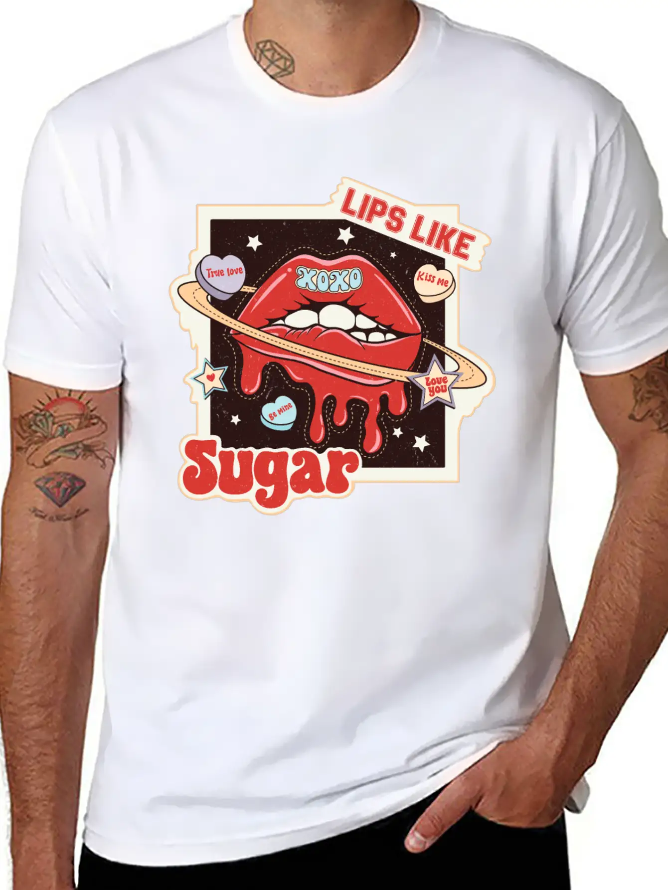 Lips Like Sugar Essential Unisex Summer Tee – Soft Cotton Casual Fit