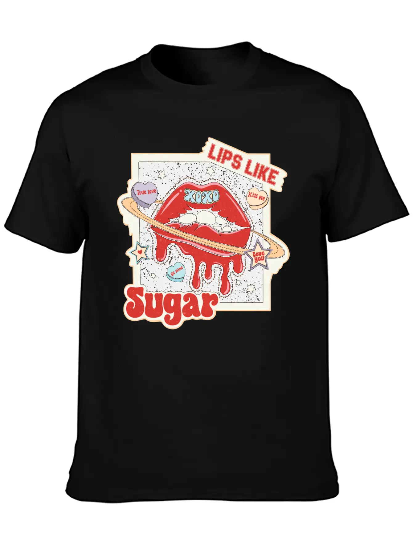 Lips Like Sugar Essential Unisex Summer Tee – Soft Cotton Casual Fit