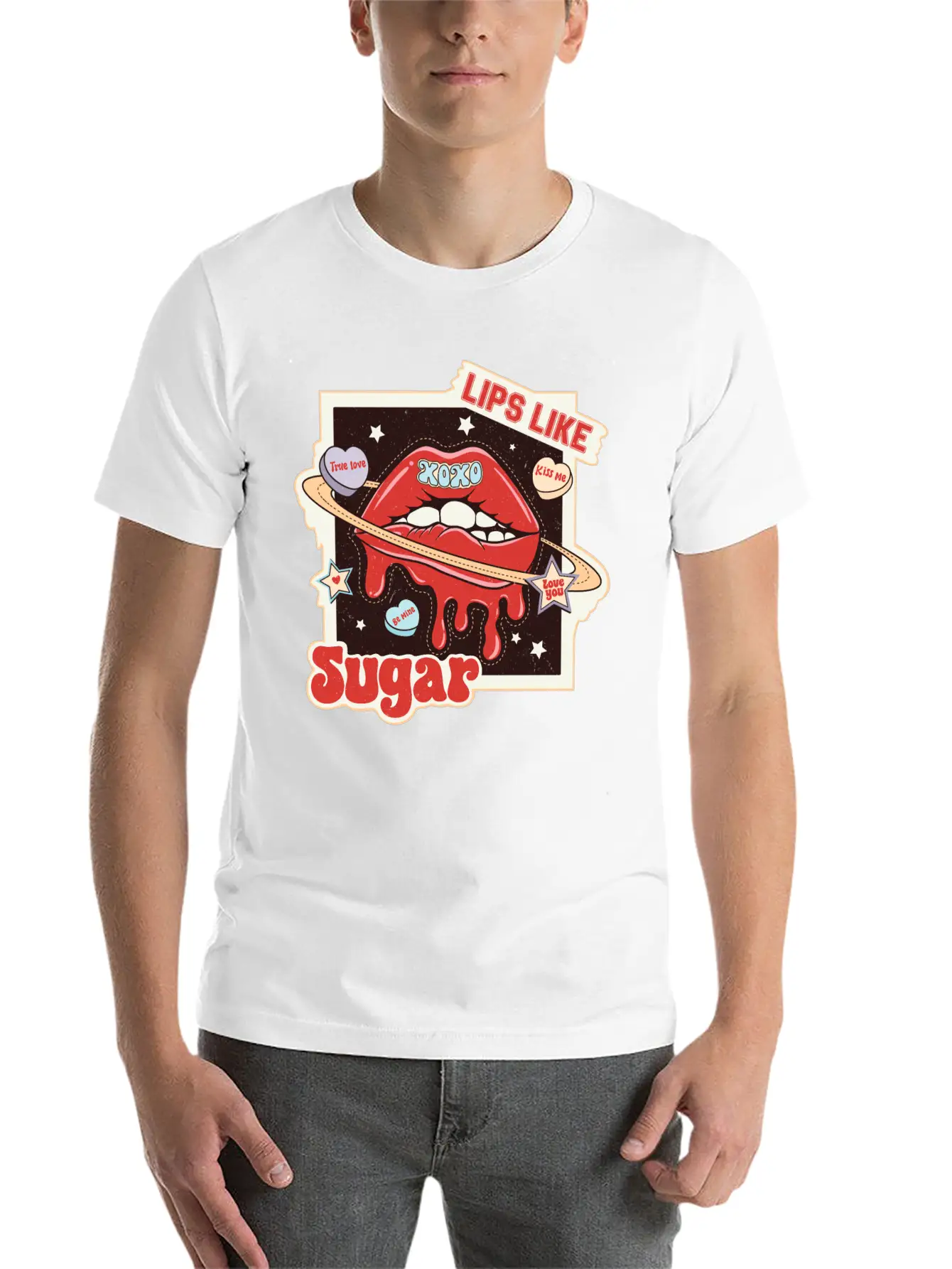 Lips Like Sugar Essential Unisex Summer Tee – Soft Cotton Casual Fit