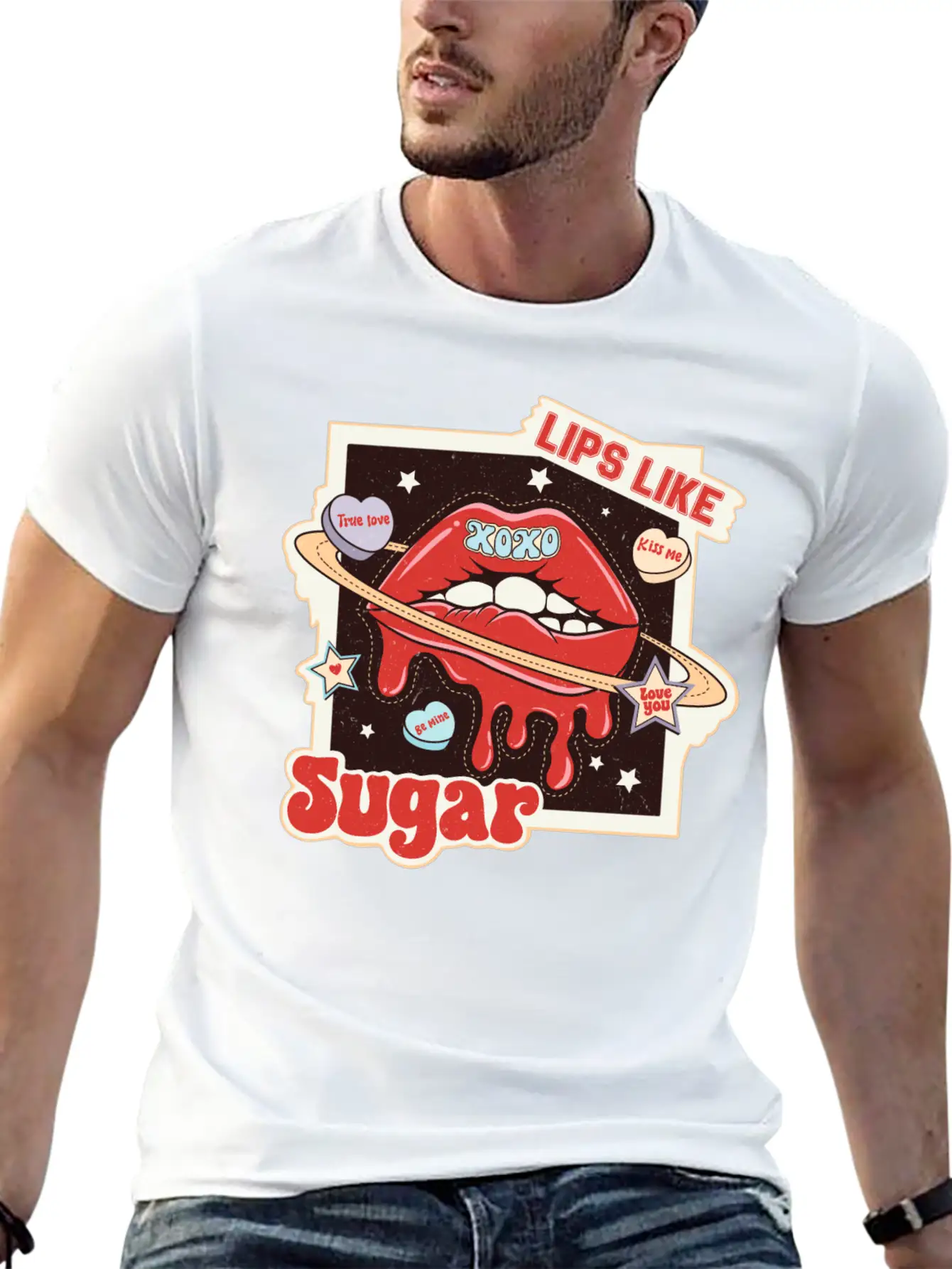 Lips Like Sugar Essential Unisex Summer Tee – Soft Cotton Casual Fit