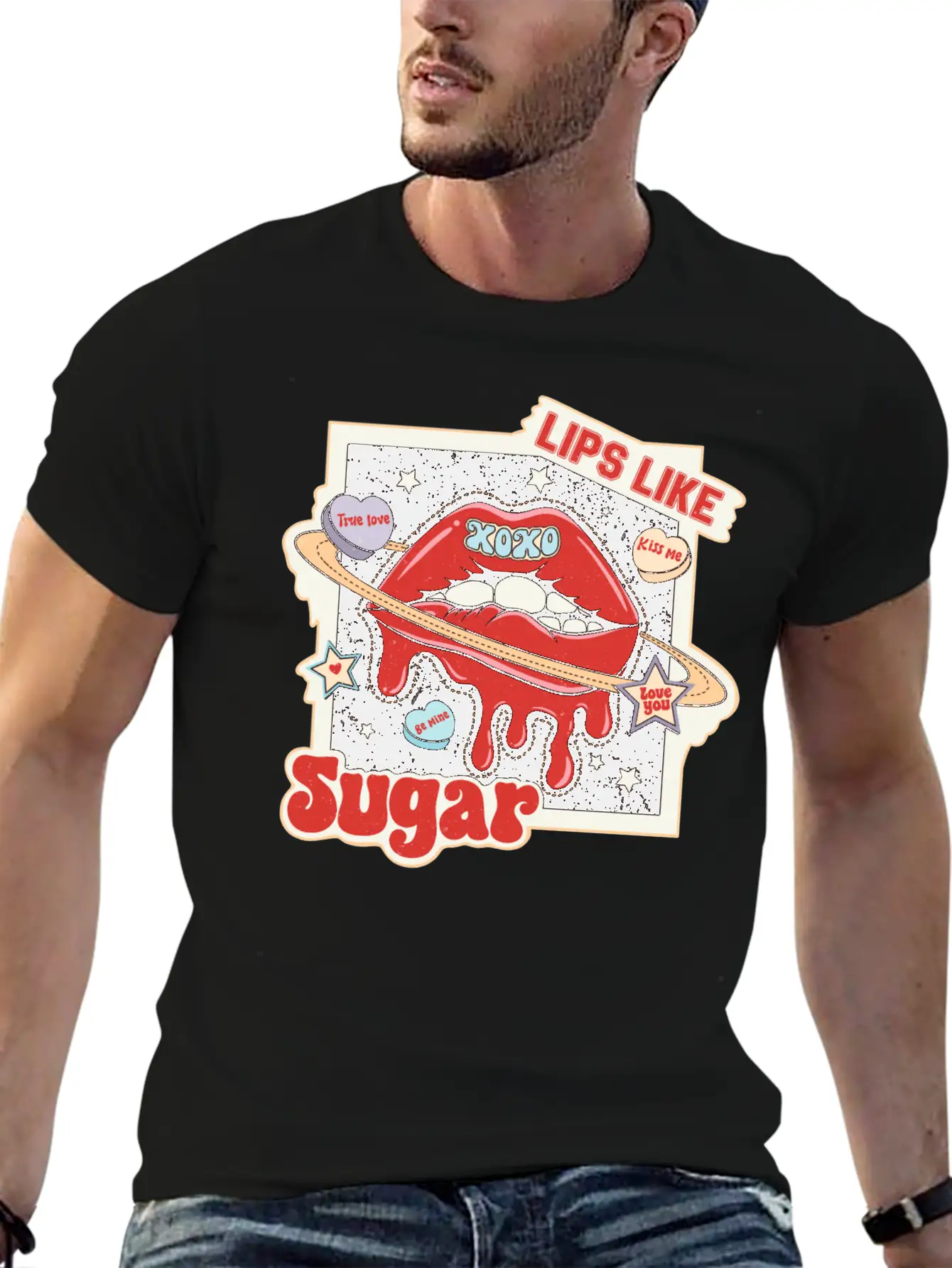 Lips Like Sugar Essential Unisex Summer Tee – Soft Cotton Casual Fit