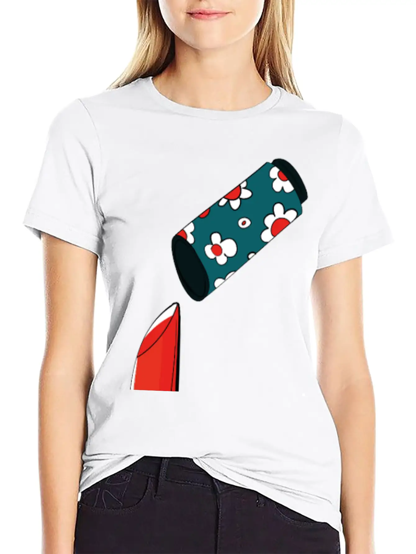 Lipstick Stylish Everyday T-Shirt – Unisex Basic Cotton Tee