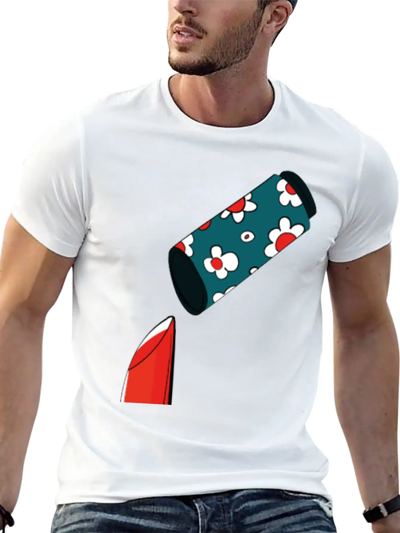 Lipstick Stylish Everyday T-Shirt – Unisex Basic Cotton Tee