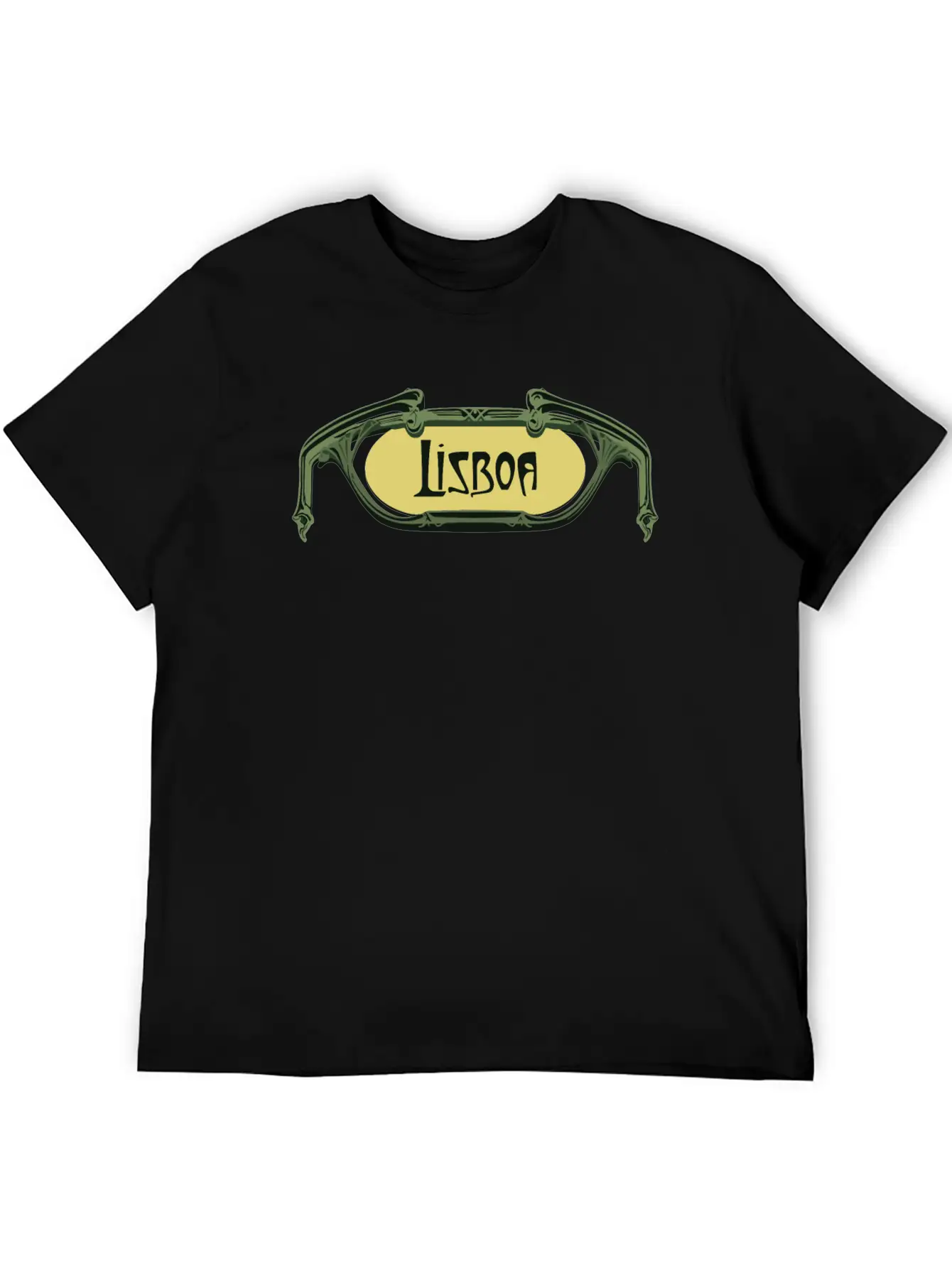 Lisboa Art Nouveau Essential Unisex Summer Tee – Soft Cotton Casual Fit
