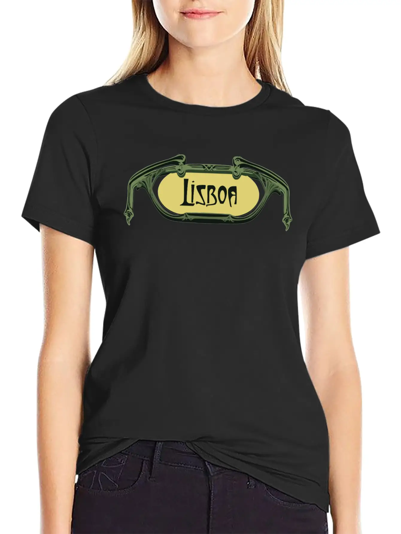 Lisboa Art Nouveau Essential Unisex Summer Tee – Soft Cotton Casual Fit