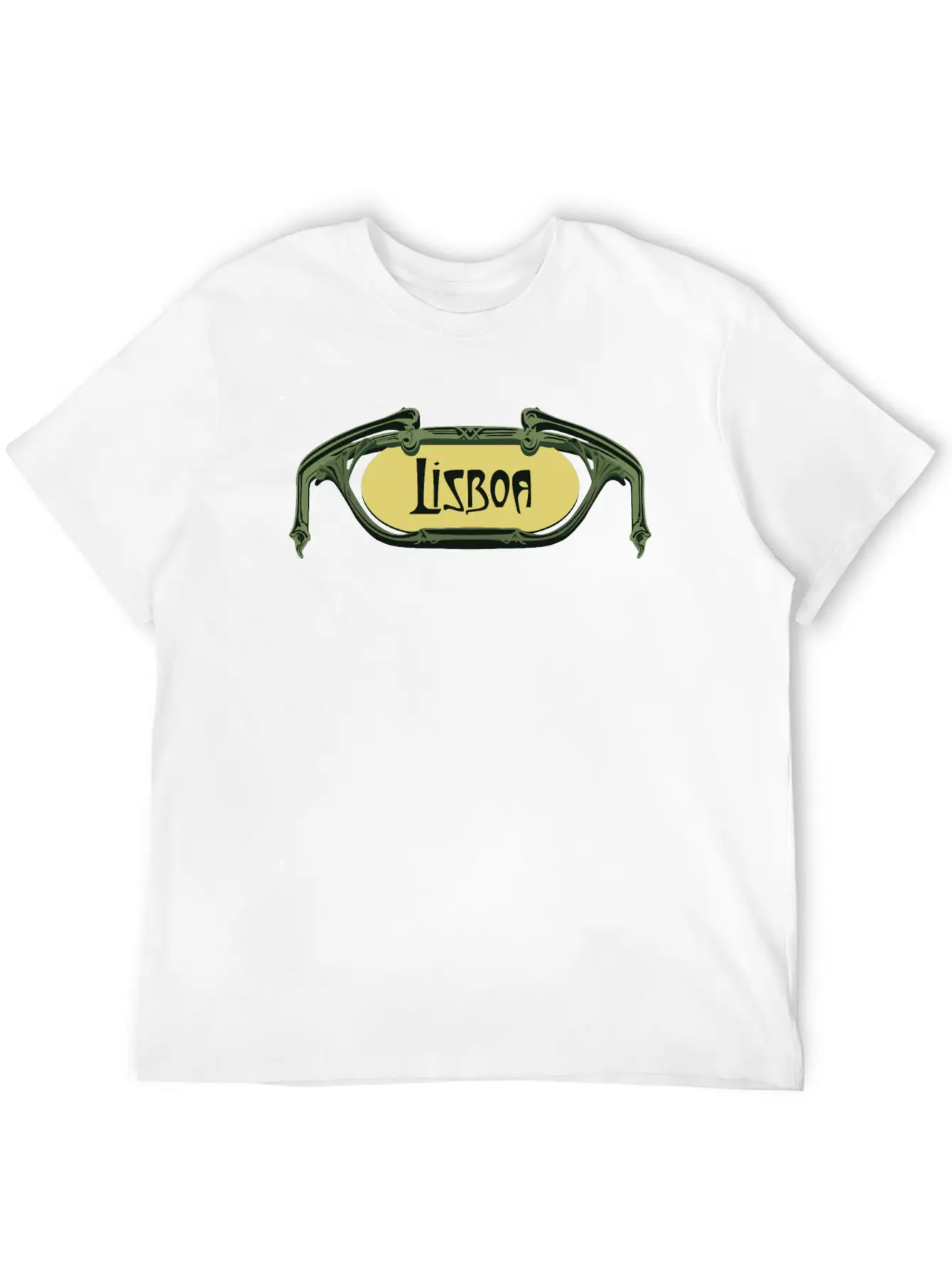 Lisboa Art Nouveau Essential Unisex Summer Tee – Soft Cotton Casual Fit