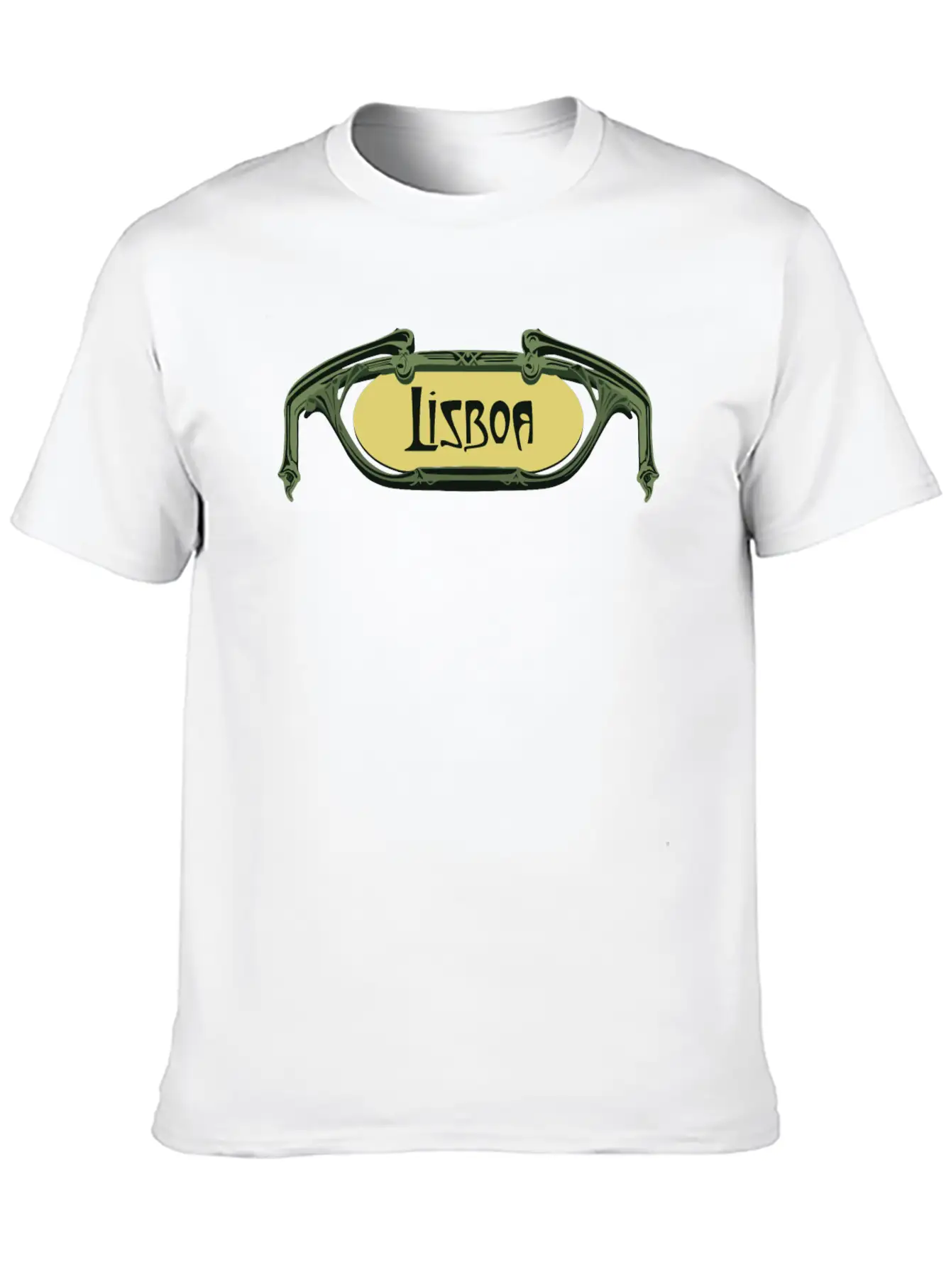 Lisboa Art Nouveau Essential Unisex Summer Tee – Soft Cotton Casual Fit