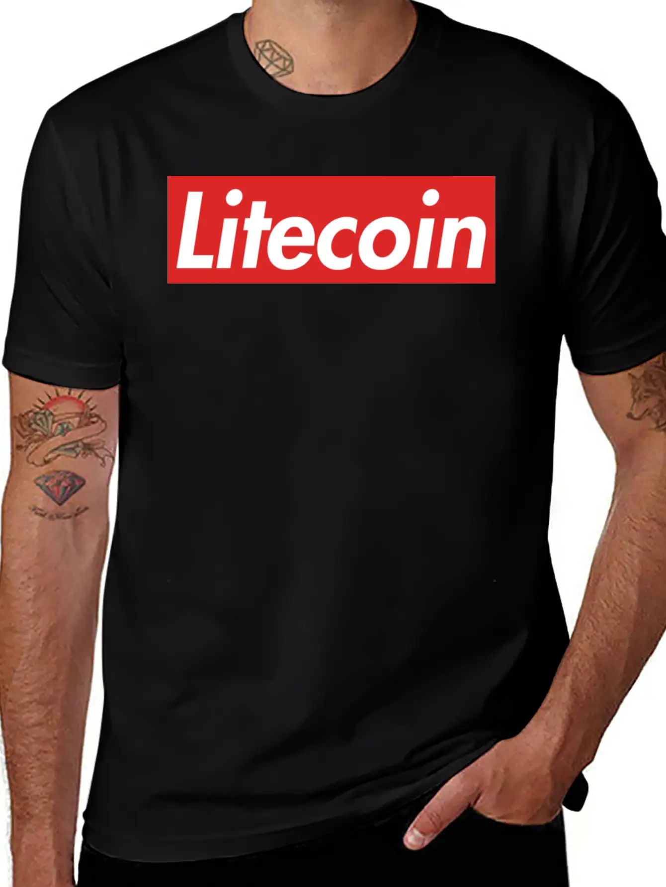 Litecoin Unisex Short Sleeve Soft Cotton T-Shirt – Casual Everyday Wear