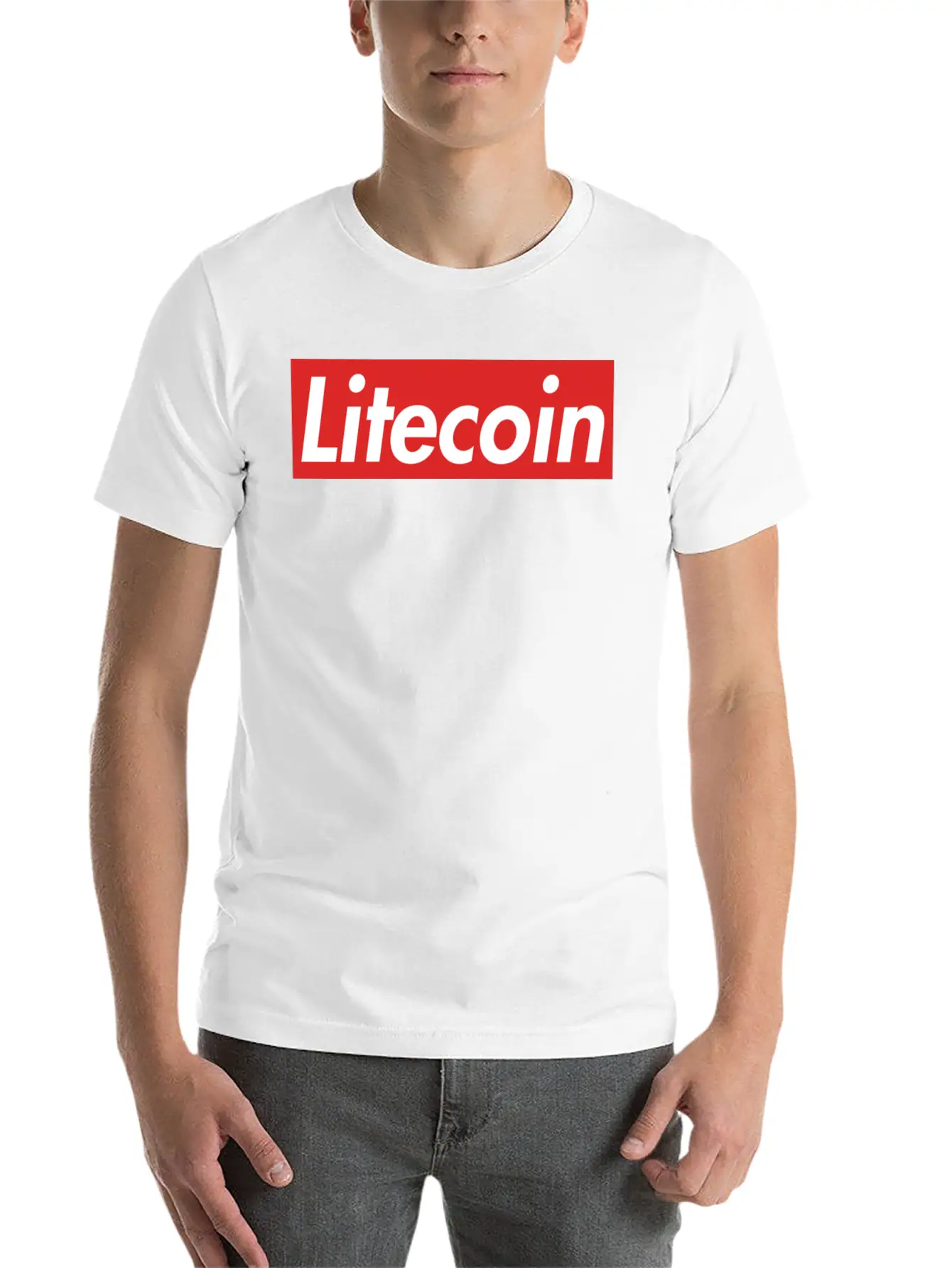 Litecoin Unisex Short Sleeve Soft Cotton T-Shirt – Casual Everyday Wear