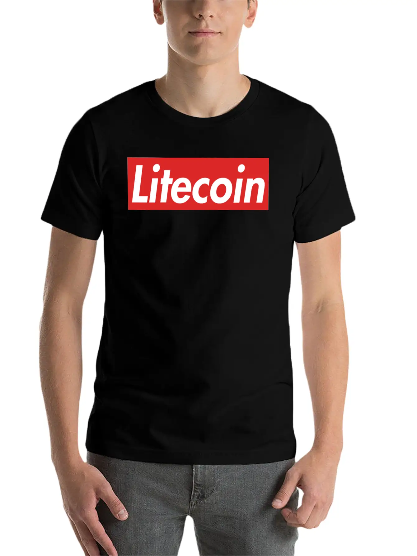 Litecoin Unisex Short Sleeve Soft Cotton T-Shirt – Casual Everyday Wear