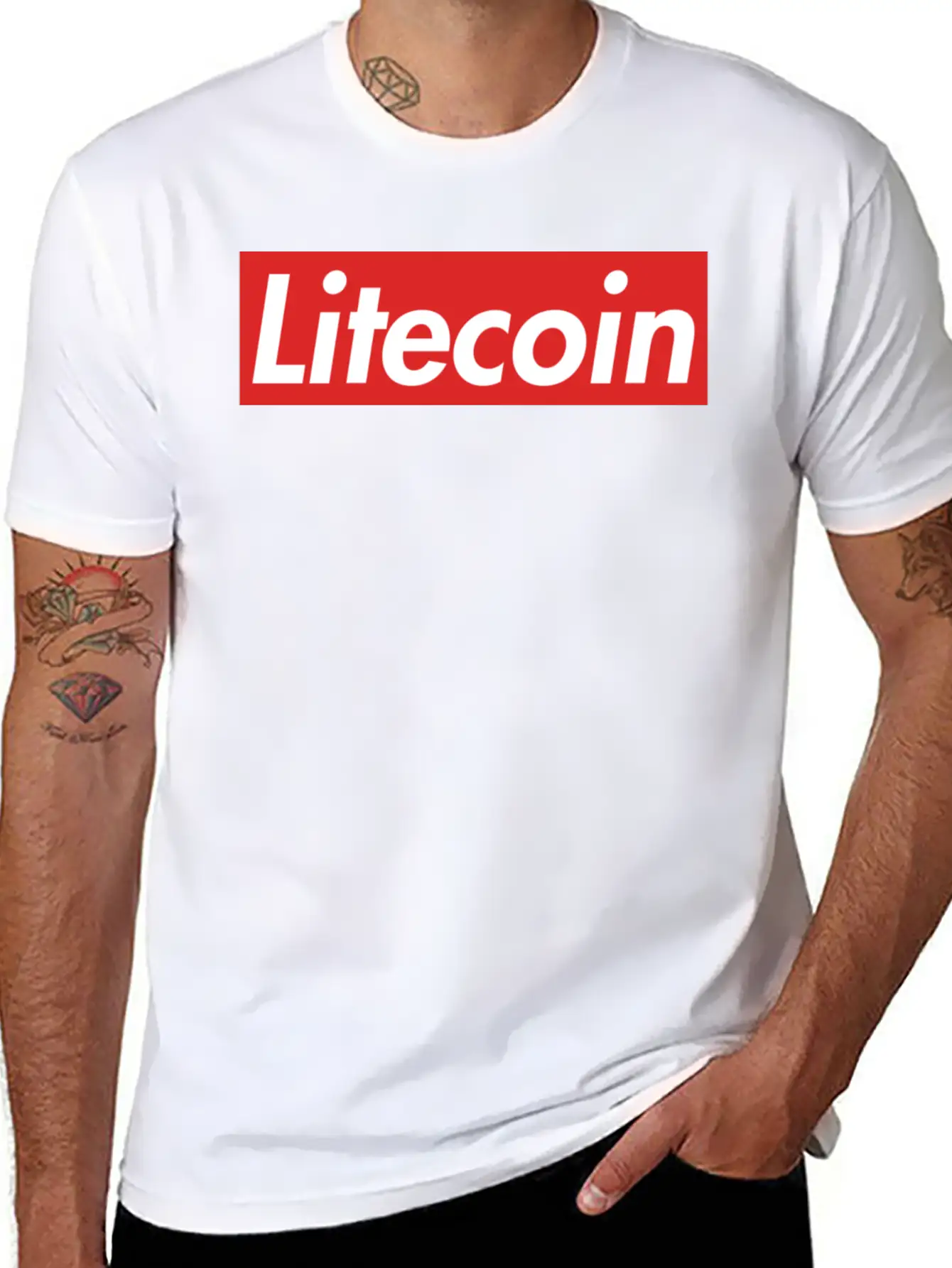 Litecoin Unisex Short Sleeve Soft Cotton T-Shirt – Casual Everyday Wear