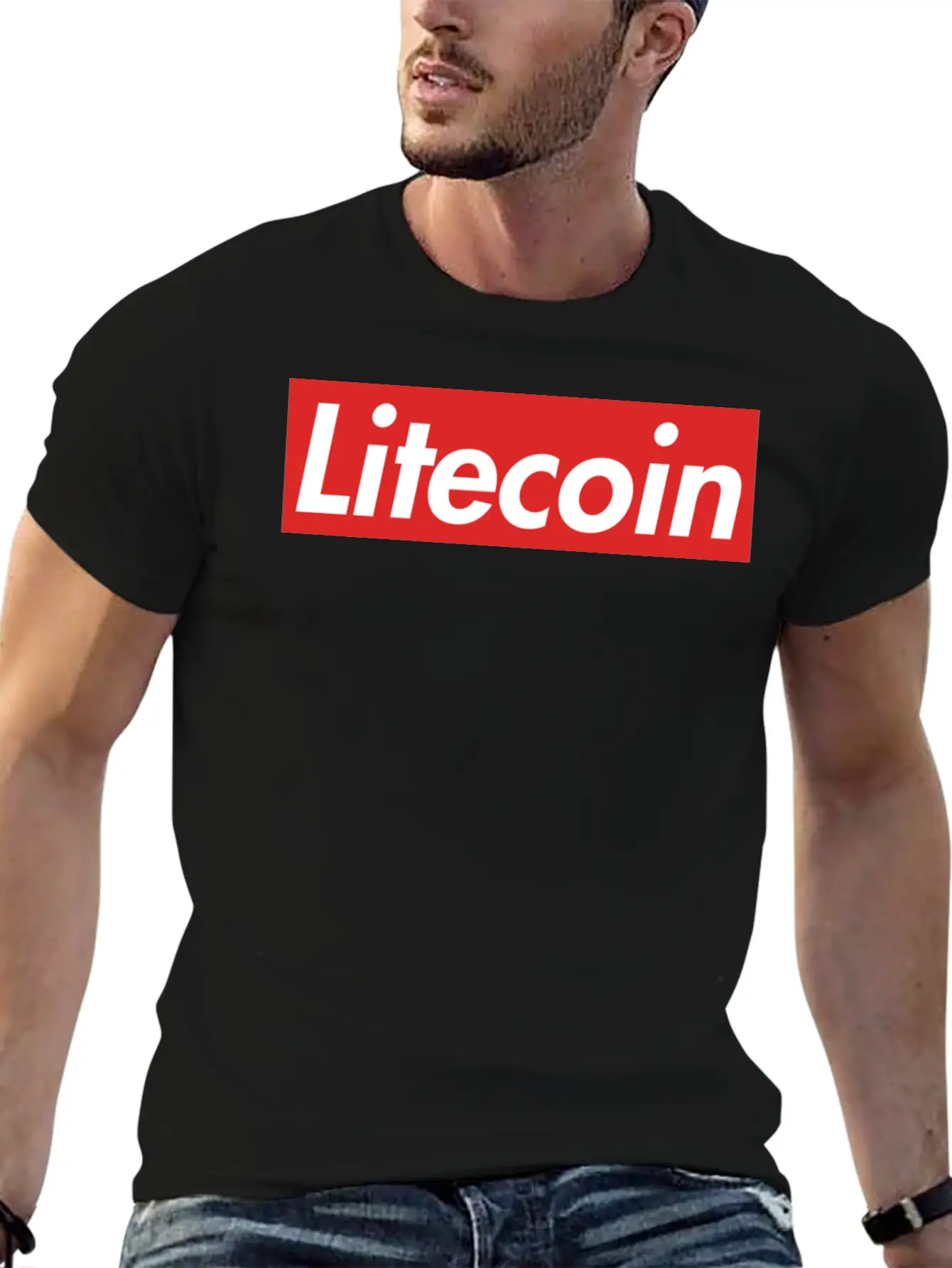 Litecoin Unisex Short Sleeve Soft Cotton T-Shirt – Casual Everyday Wear
