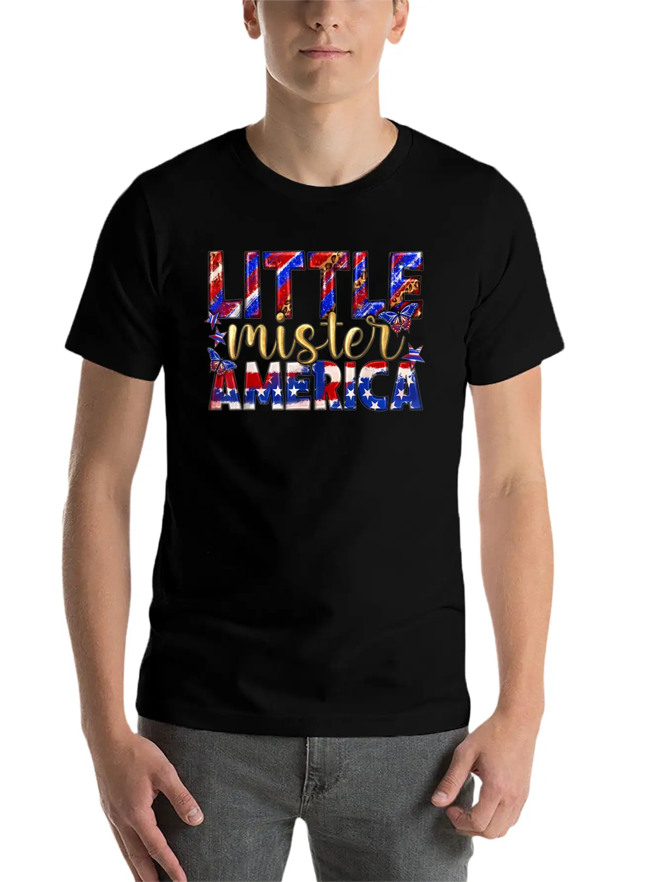 Little America Patriotic Freedom Stylish Everyday T-Shirt – Unisex Basic Cotton Tee