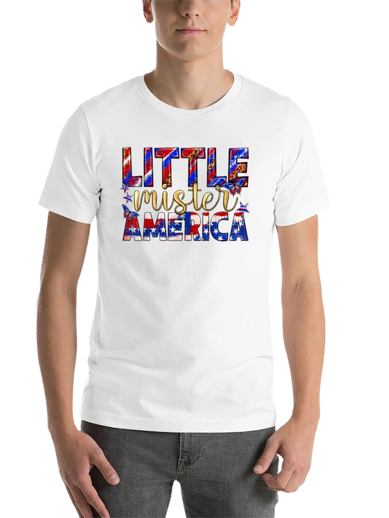 Little America Patriotic Freedom Stylish Everyday T-Shirt – Unisex Basic Cotton Tee