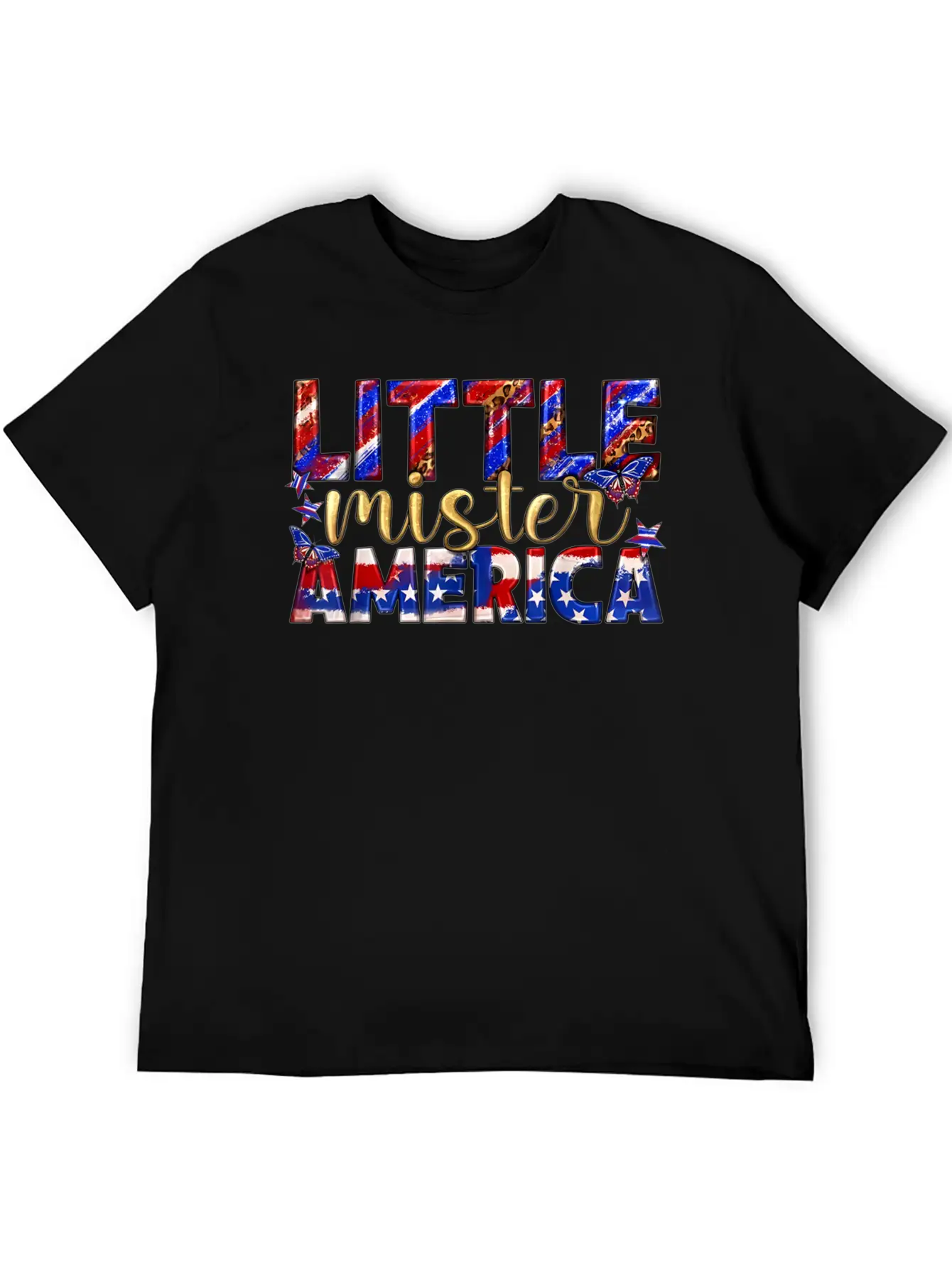 Little America Patriotic Freedom Stylish Everyday T-Shirt – Unisex Basic Cotton Tee