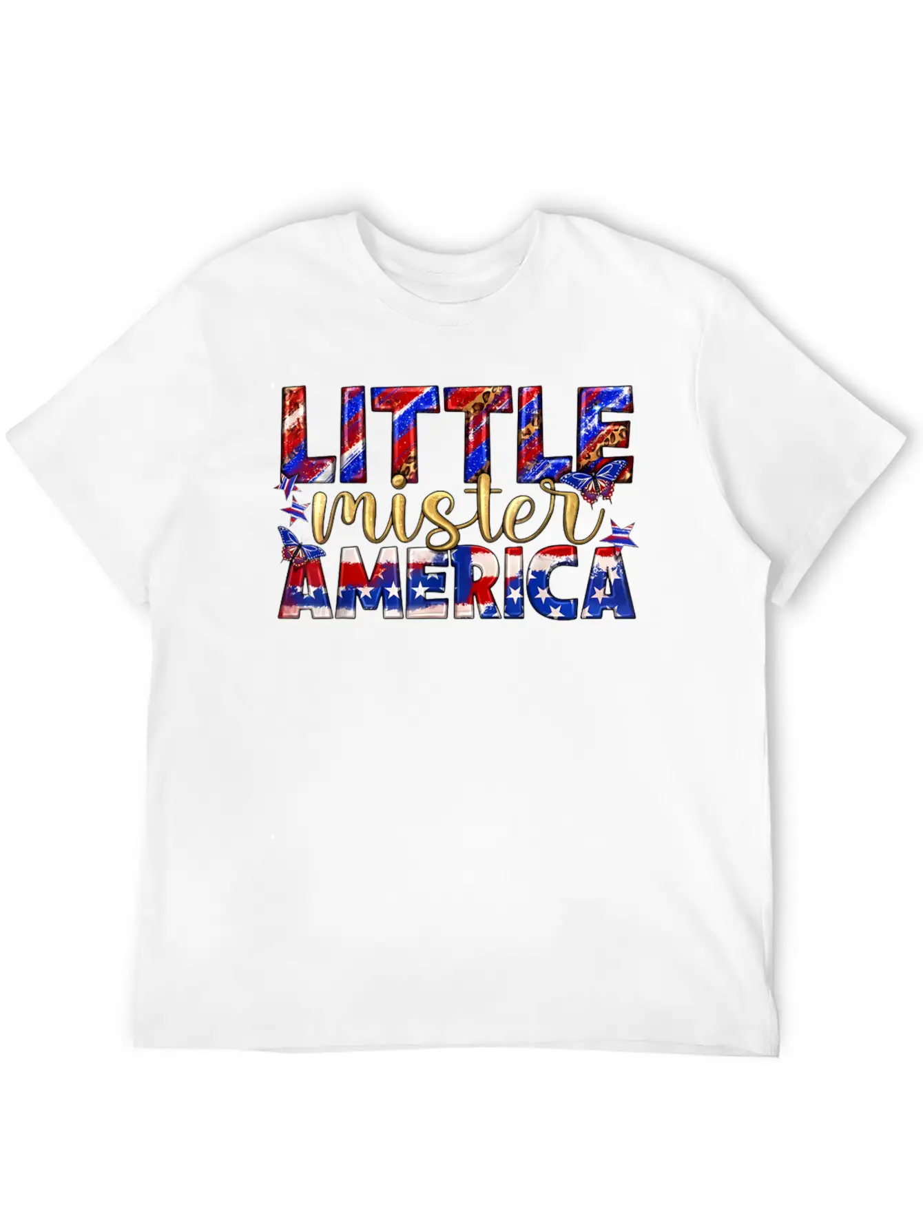Little America Patriotic Freedom Stylish Everyday T-Shirt – Unisex Basic Cotton Tee