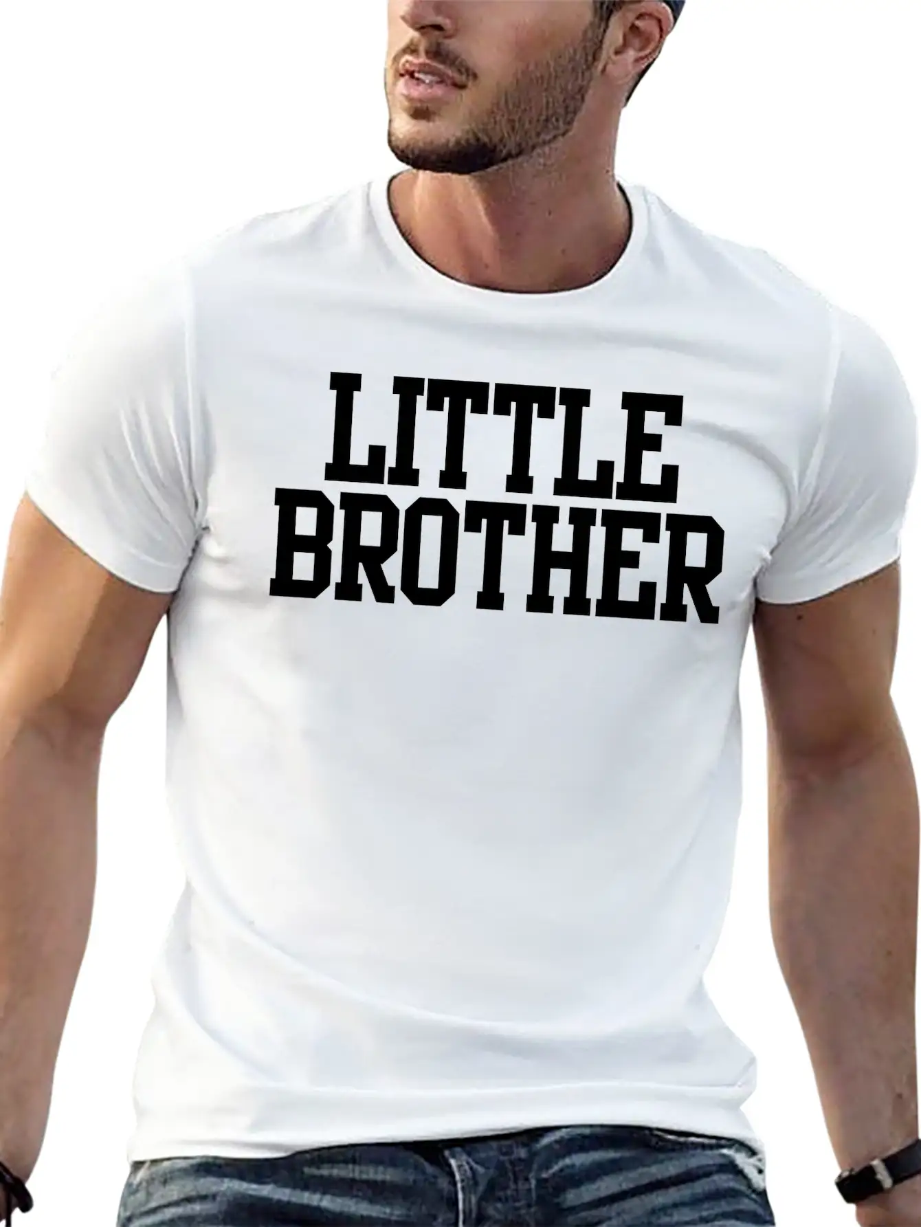 Little Brother Unisex Short Sleeve Soft Cotton T-Shirt – Casual Everyday Wear