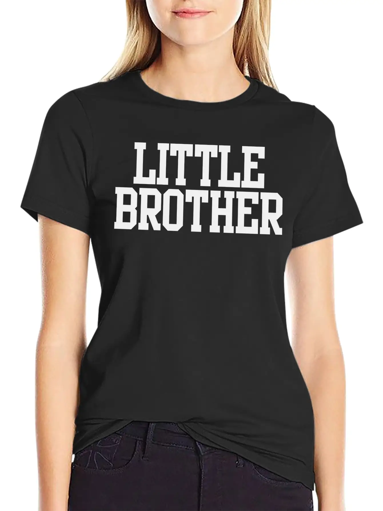 Little Brother Unisex Short Sleeve Soft Cotton T-Shirt – Casual Everyday Wear