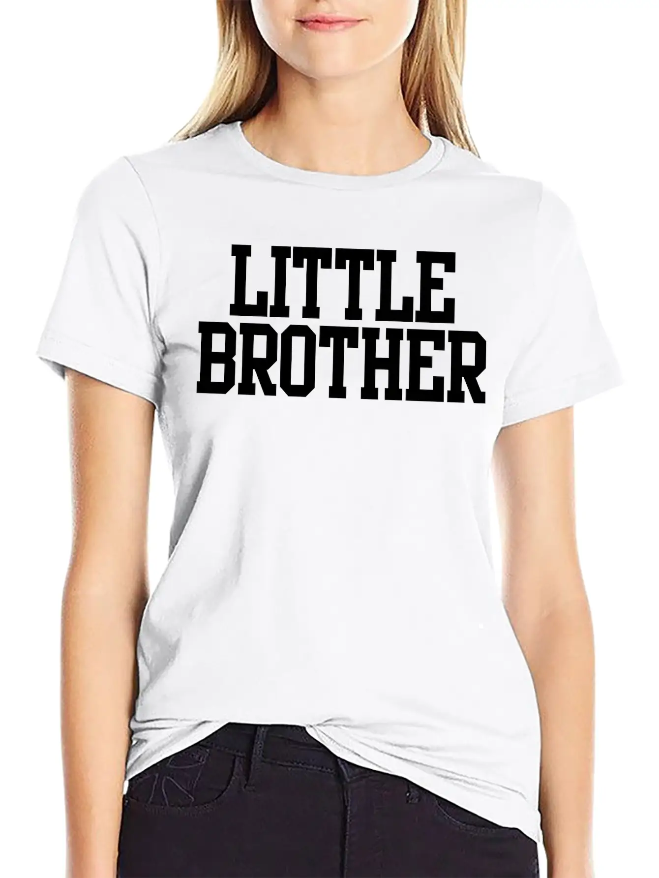 Little Brother Unisex Short Sleeve Soft Cotton T-Shirt – Casual Everyday Wear