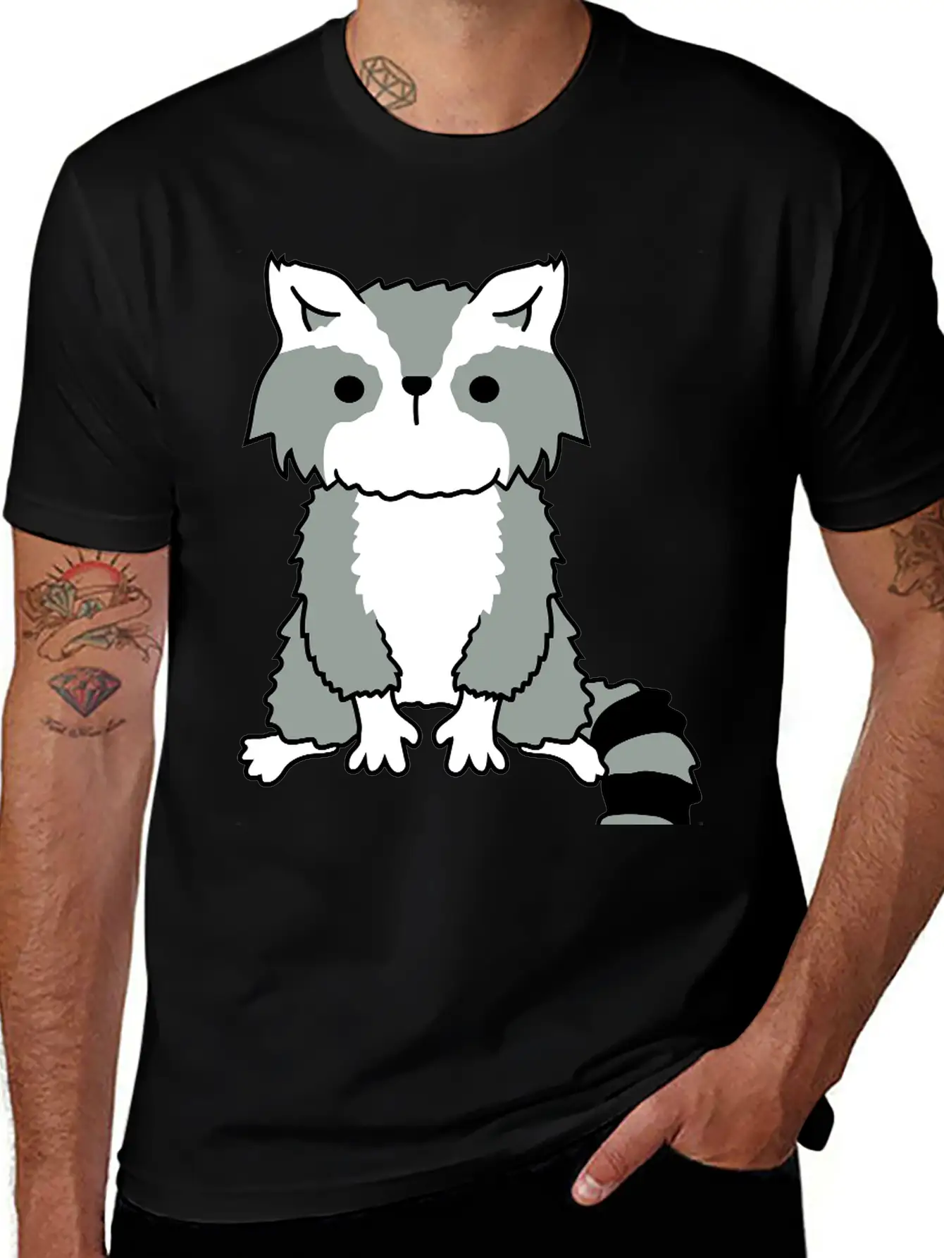 Little Raccoon Cute Cute Petty Essential Unisex Summer Tee – Soft Cotton Casual Fit