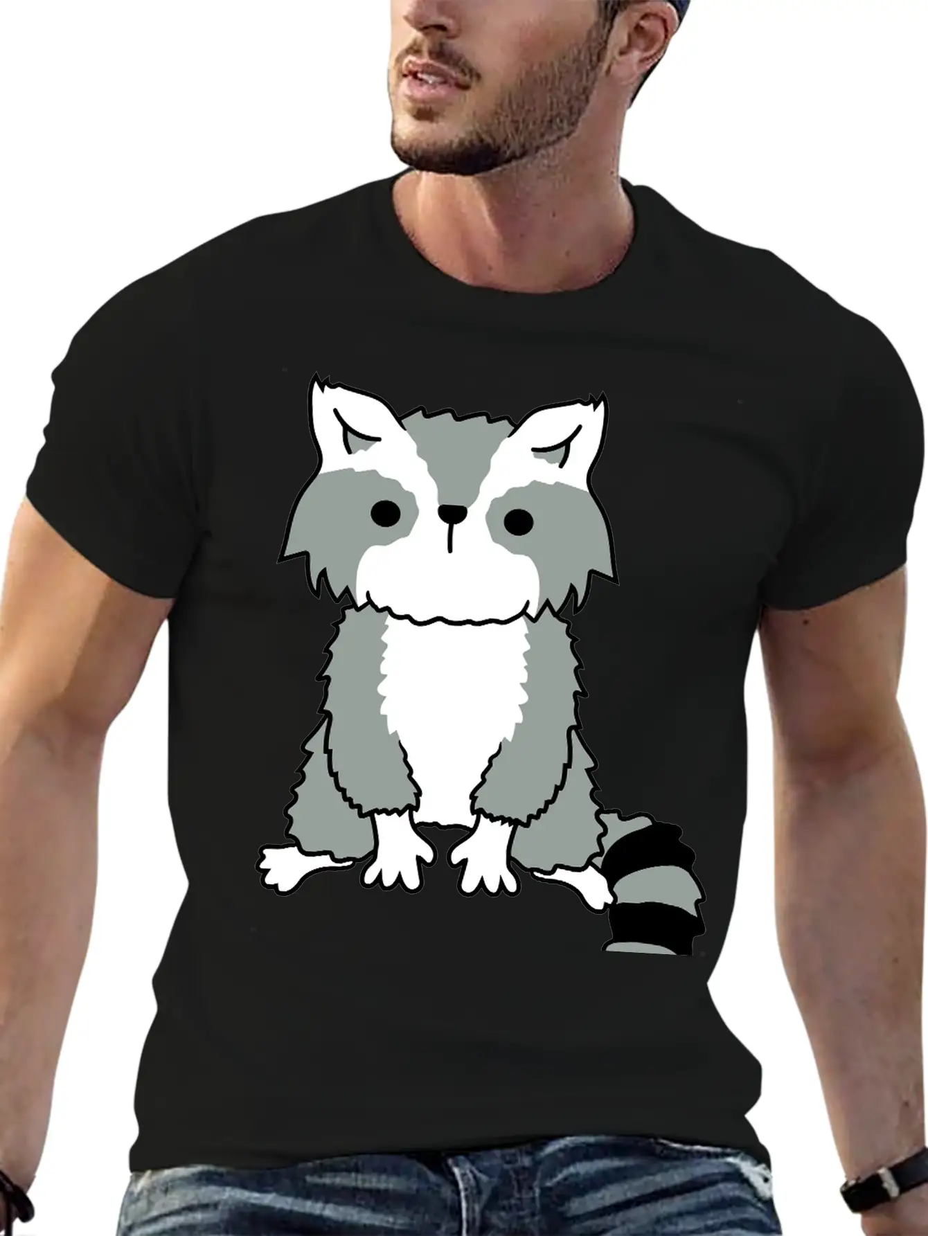 Little Raccoon Cute Cute Petty Essential Unisex Summer Tee – Soft Cotton Casual Fit
