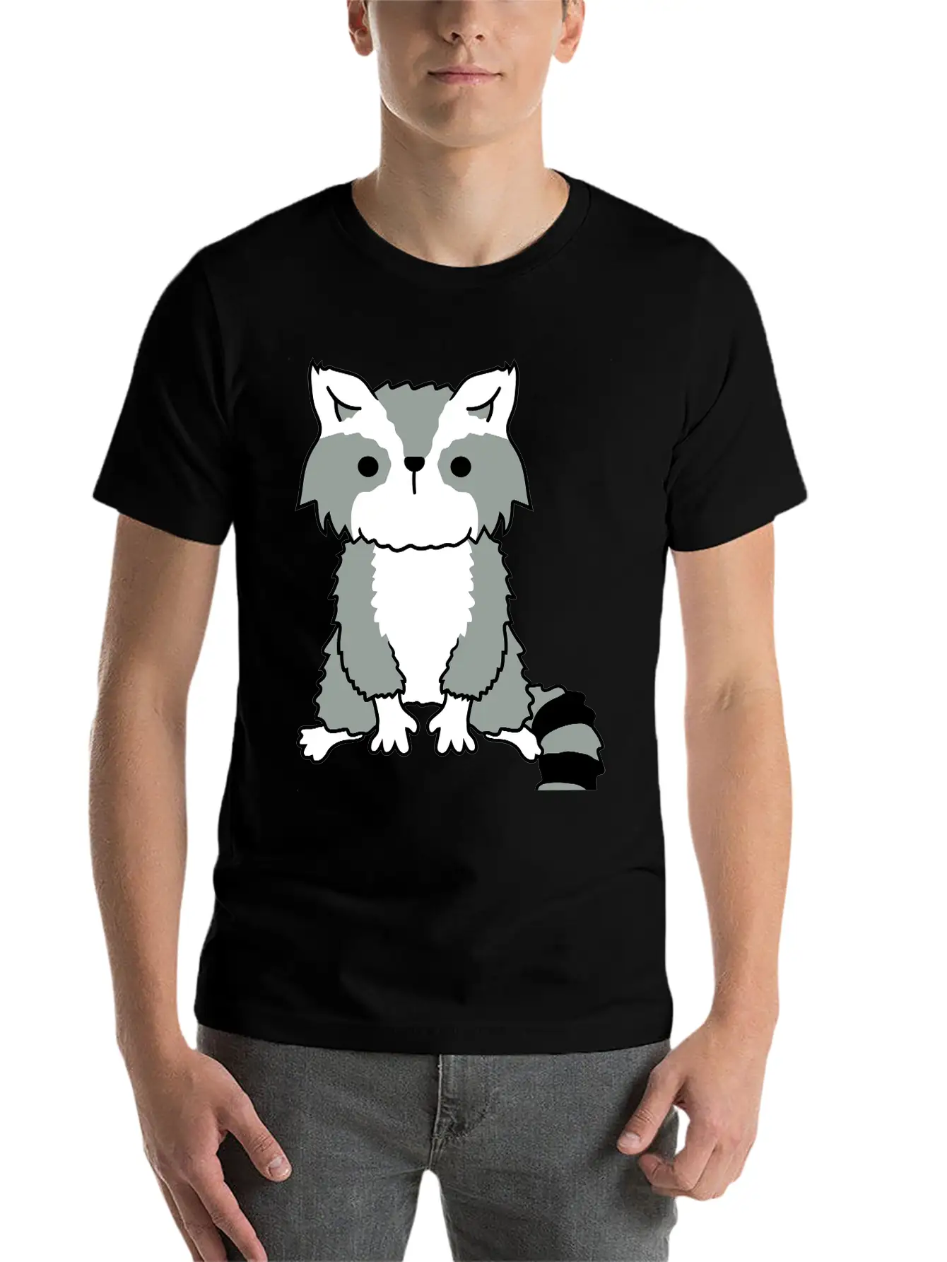 Little Raccoon Cute Cute Petty Essential Unisex Summer Tee – Soft Cotton Casual Fit