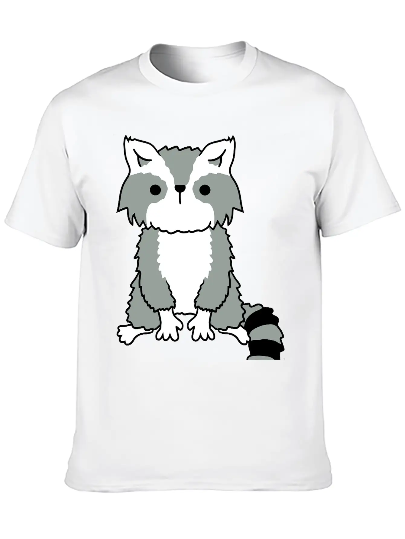 Little Raccoon Cute Cute Petty Essential Unisex Summer Tee – Soft Cotton Casual Fit