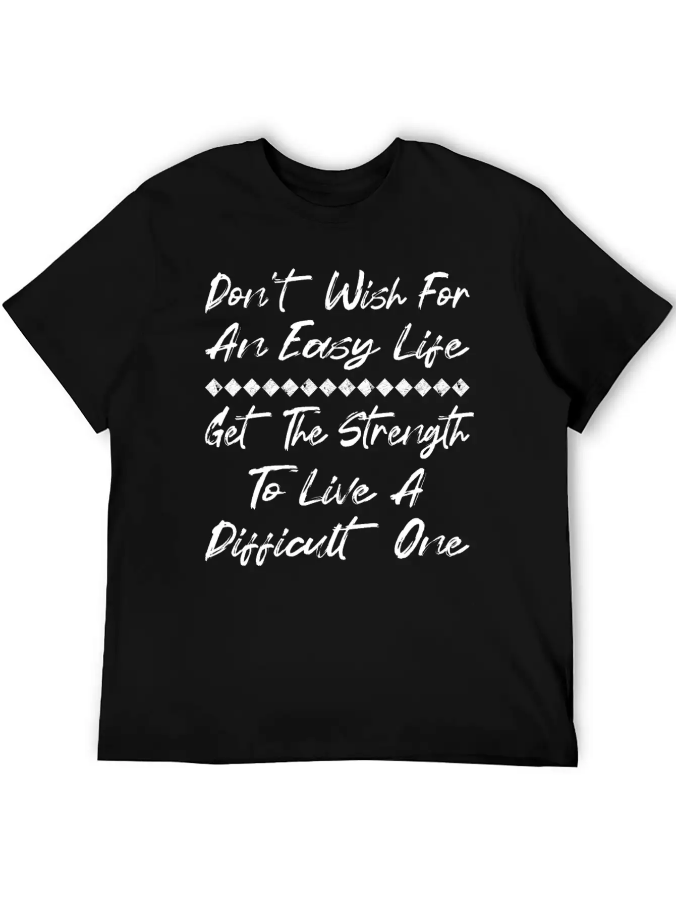 Live A Difficult Life Positive Affirmation Shirt Comfortable Minimalist Graphic Tee – Summer Style Essential