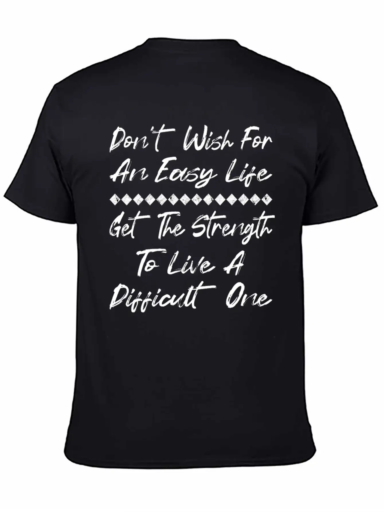 Live A Difficult Life Positive Affirmation Shirt Comfortable Minimalist Graphic Tee – Summer Style Essential