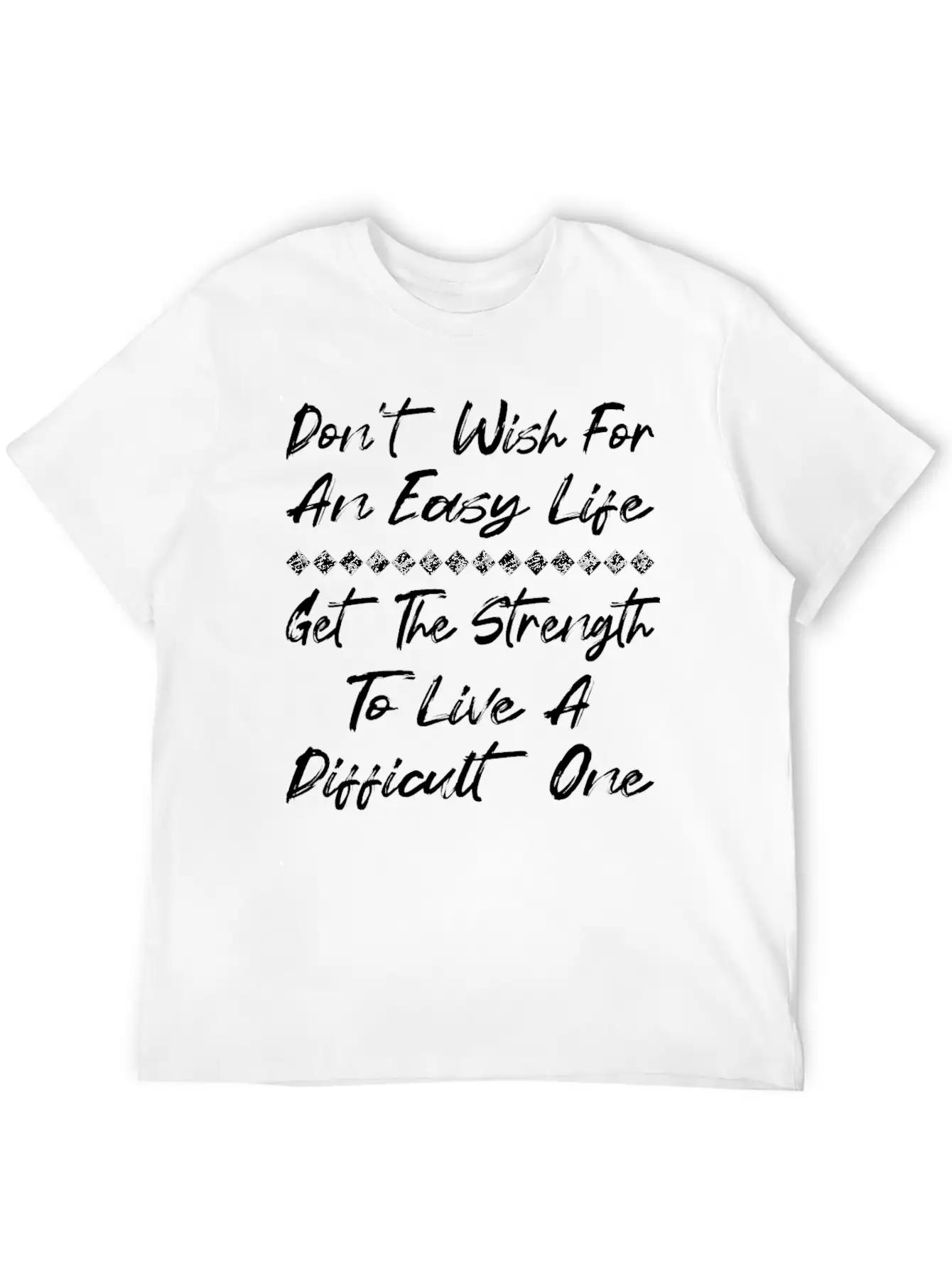 Live A Difficult Life Positive Affirmation Shirt Comfortable Minimalist Graphic Tee – Summer Style Essential