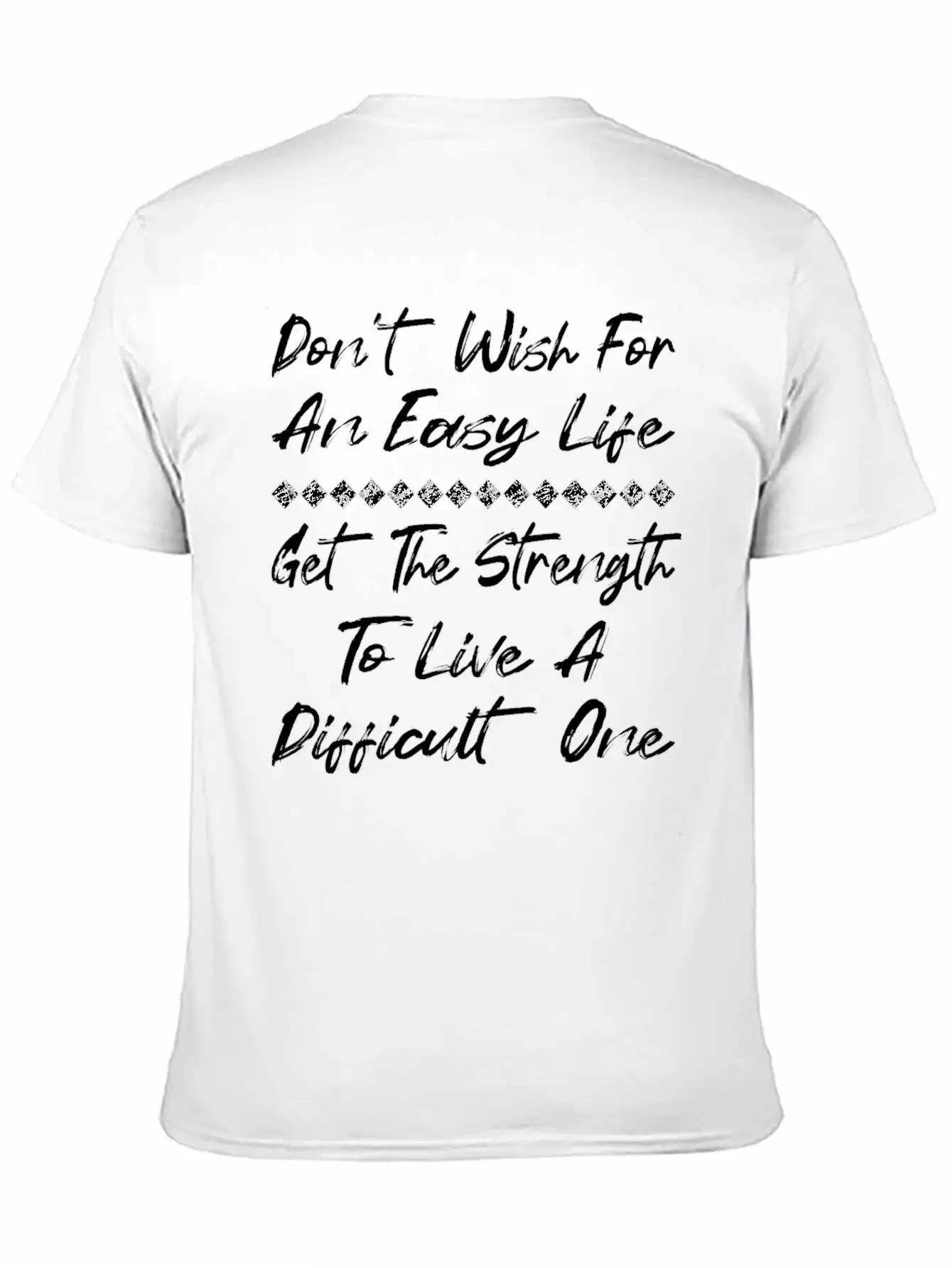 Live A Difficult Life Positive Affirmation Shirt Comfortable Minimalist Graphic Tee – Summer Style Essential