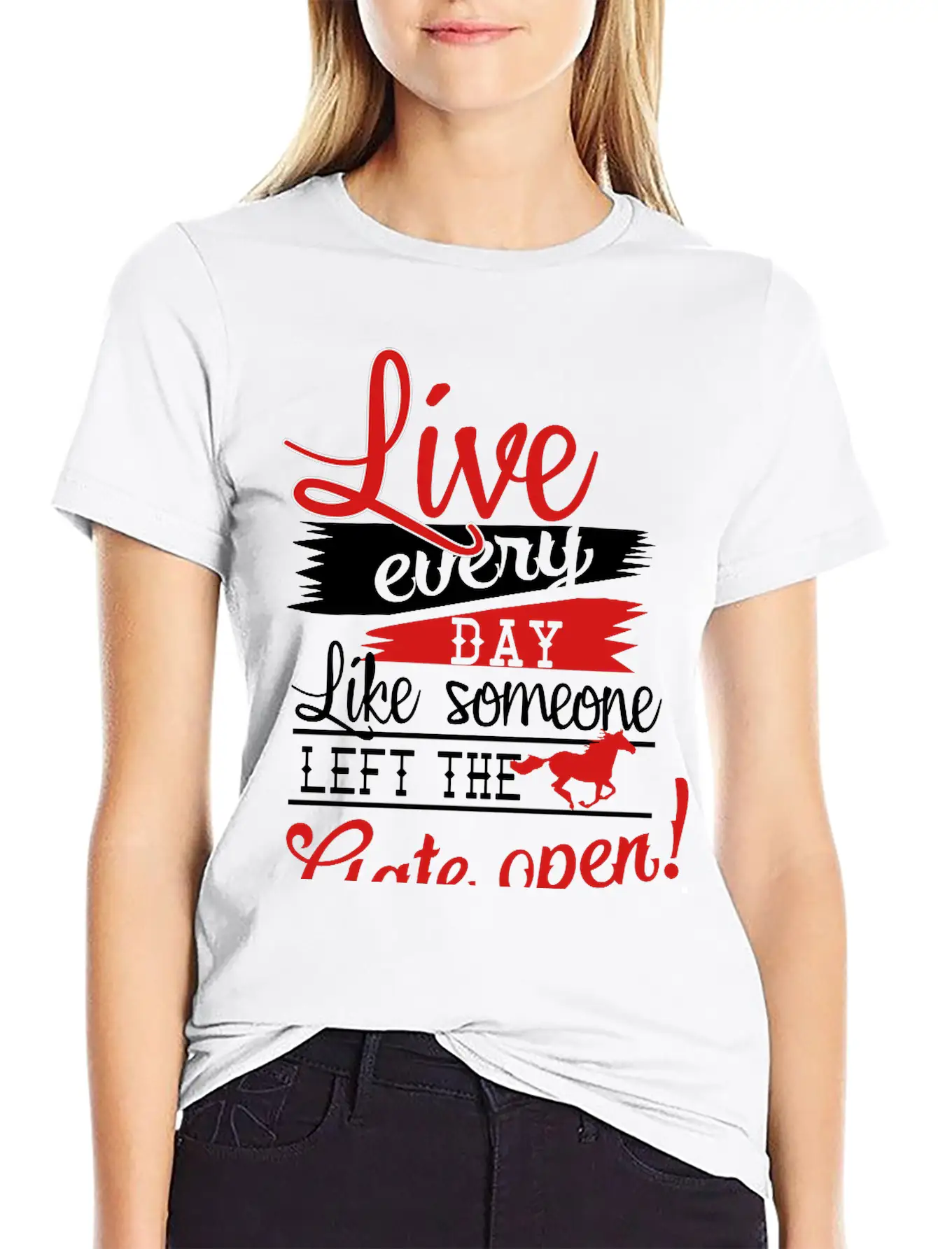 Live Every Day.... Gate Open Stylish Everyday T-Shirt – Unisex Basic Cotton Tee