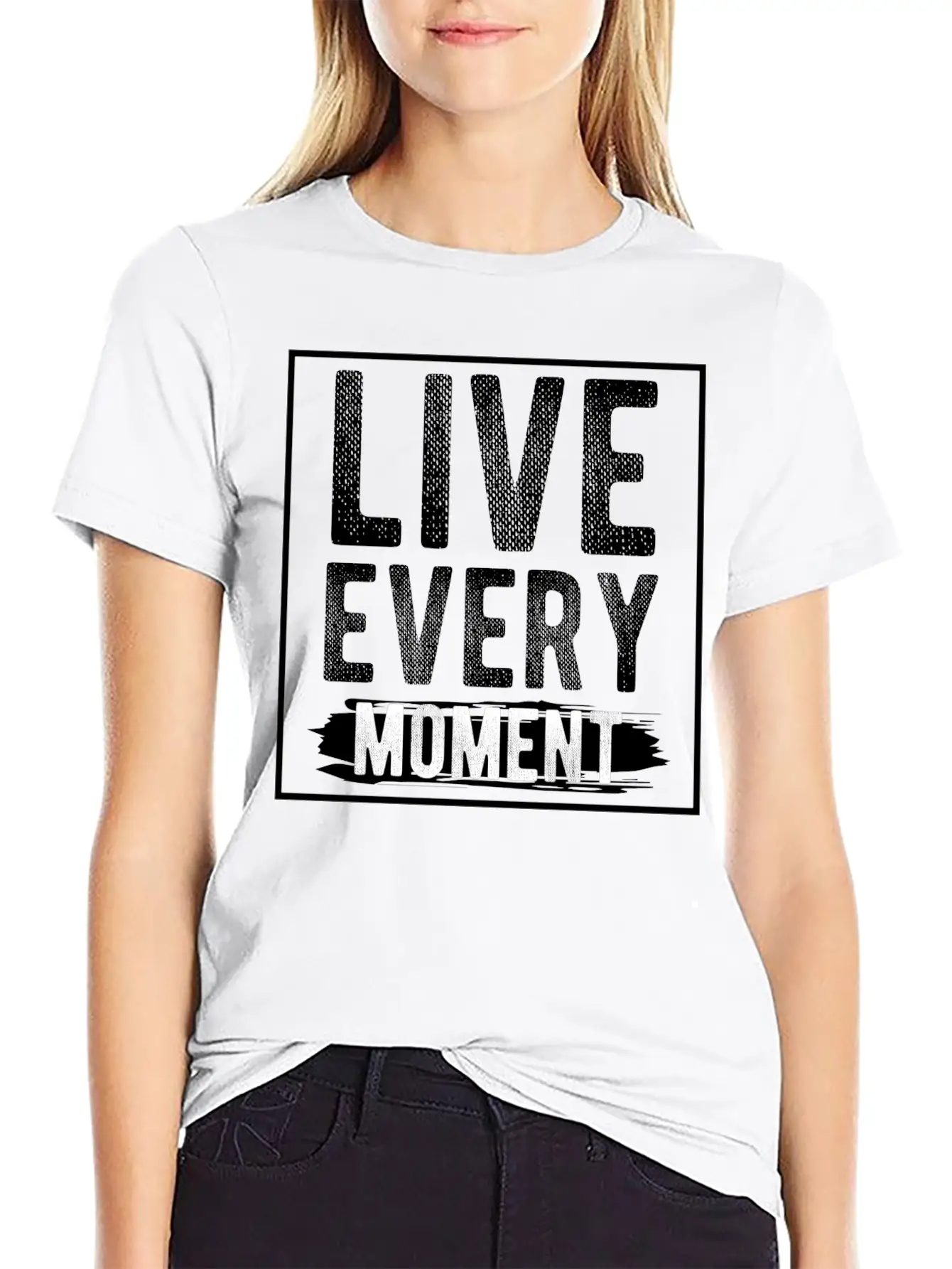 Live Every Moment Basic Graphic T-Shirt – Daily Comfort In Soft Cotton