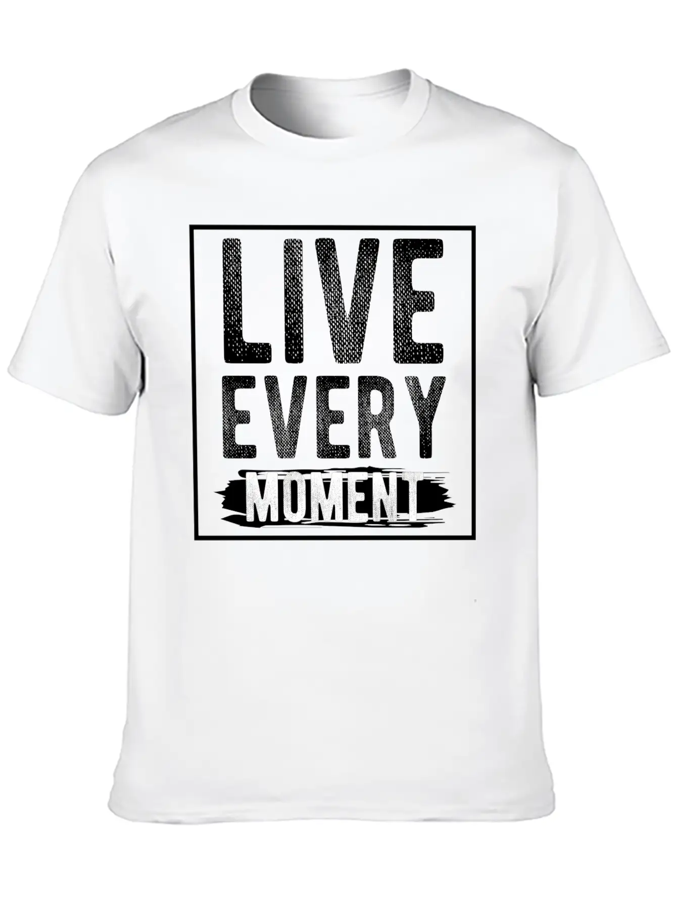 Live Every Moment Basic Graphic T-Shirt – Daily Comfort In Soft Cotton