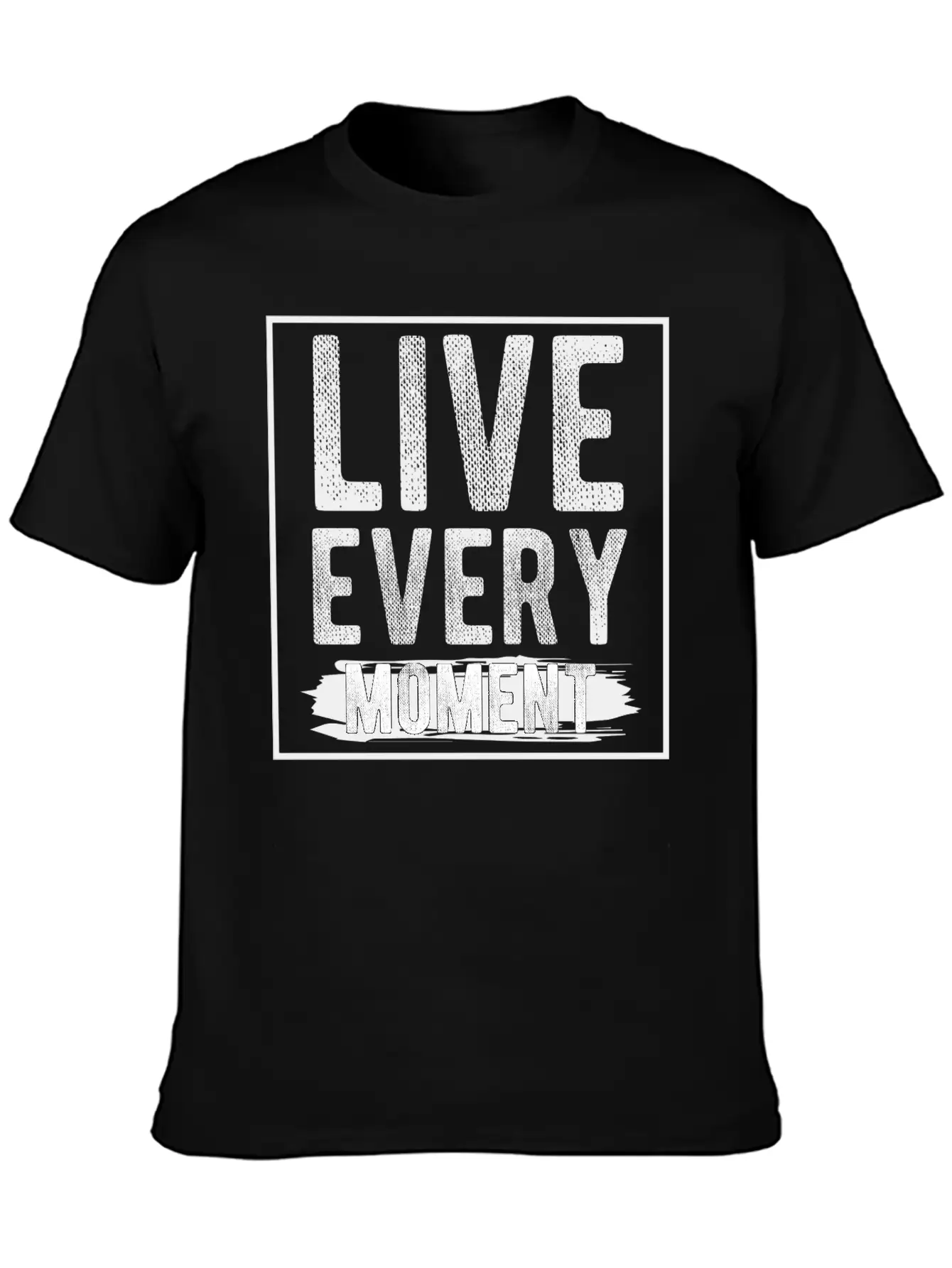 Live Every Moment Basic Graphic T-Shirt – Daily Comfort In Soft Cotton