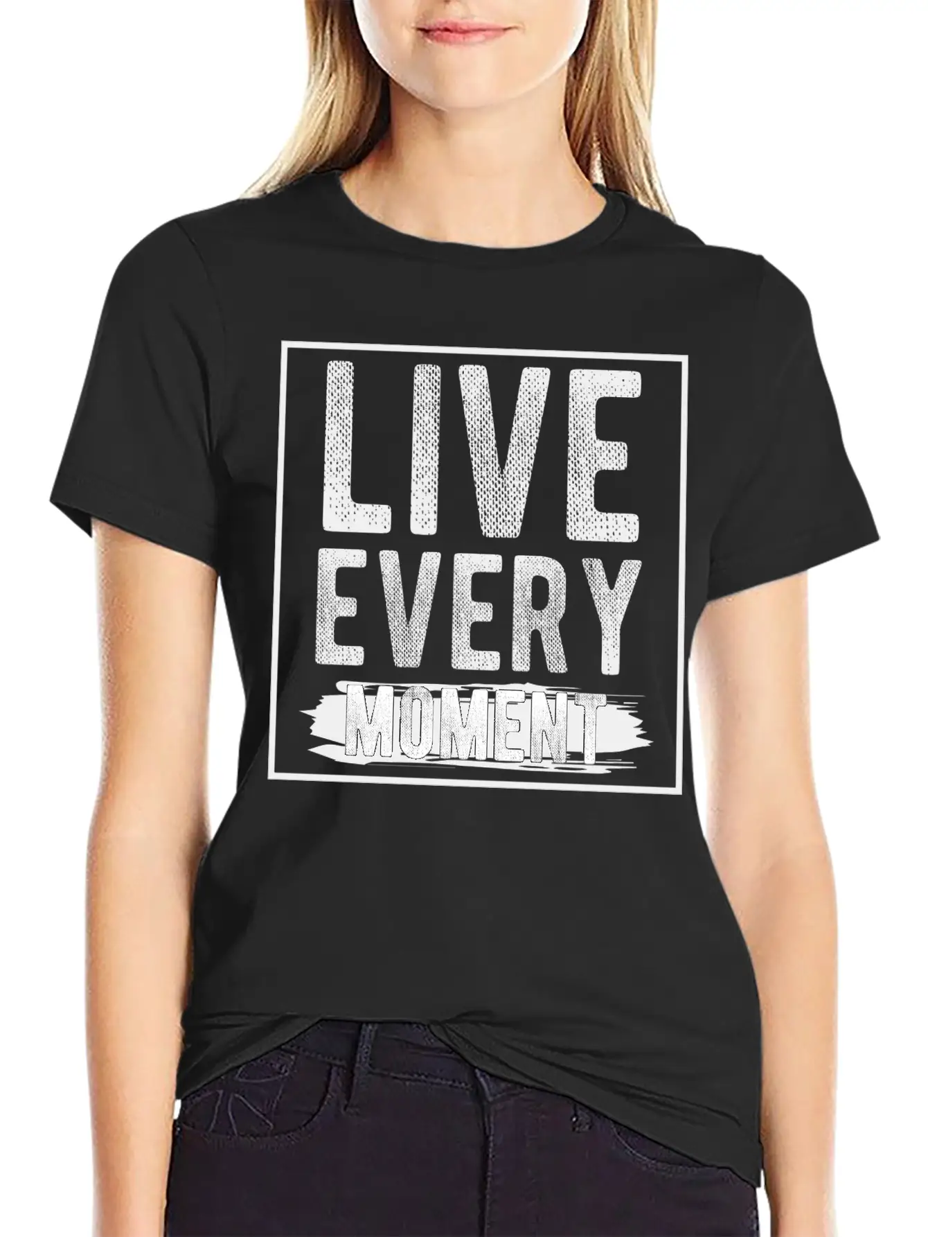 Live Every Moment Basic Graphic T-Shirt – Daily Comfort In Soft Cotton
