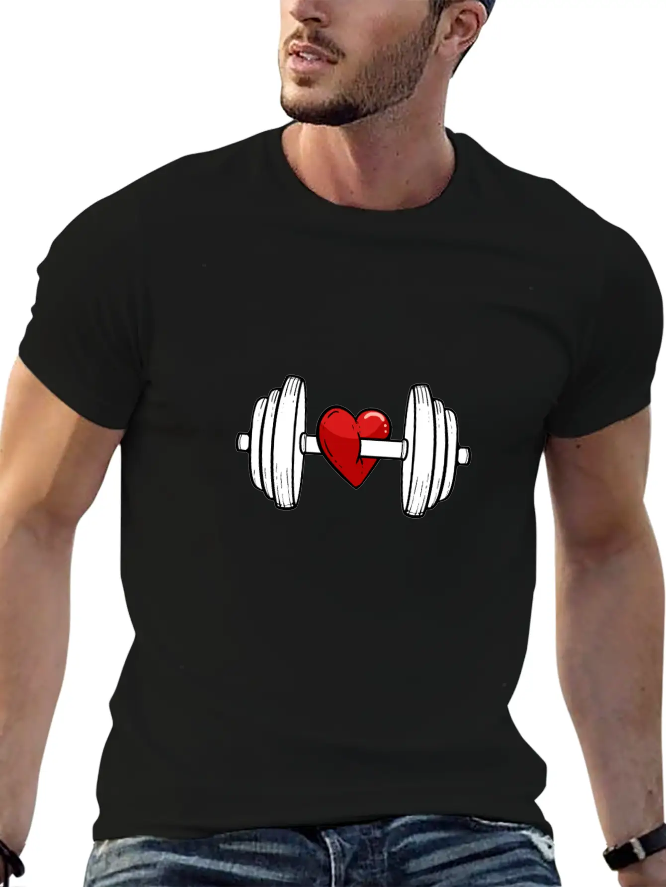 Live Fitness Fit Bodybuilder Gift Unisex Short Sleeve Soft Cotton T-Shirt – Casual Everyday Wear