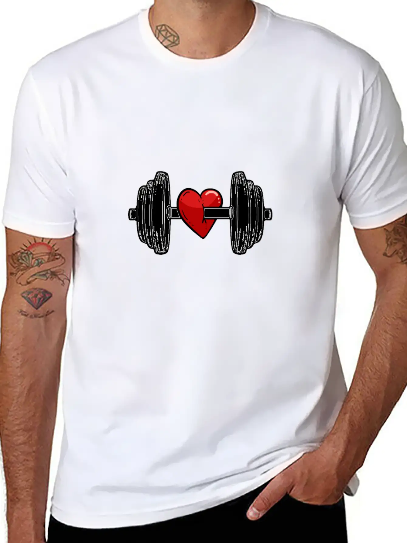 Live Fitness Fit Bodybuilder Gift Unisex Short Sleeve Soft Cotton T-Shirt – Casual Everyday Wear