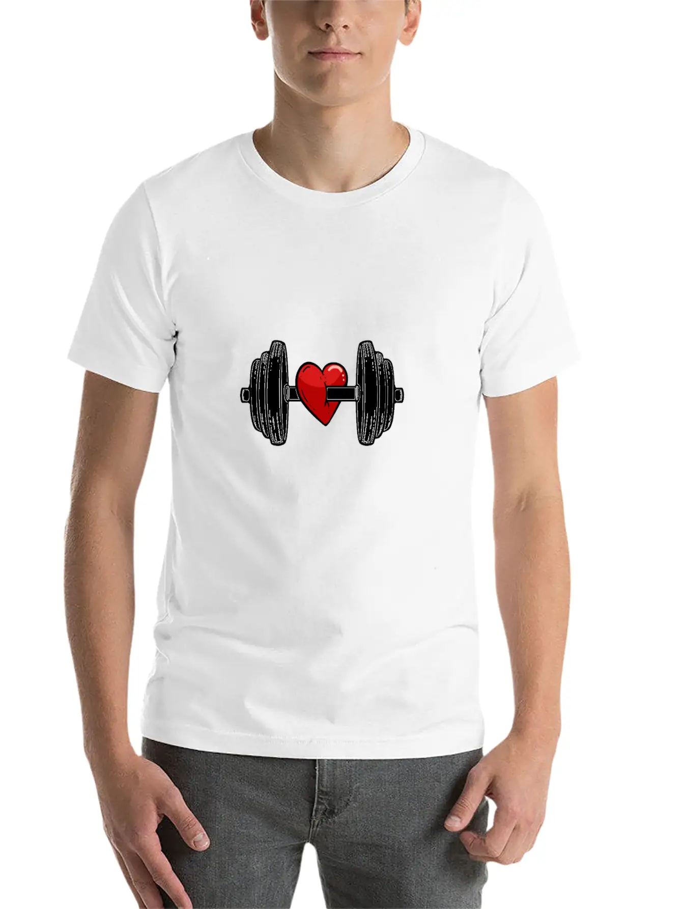 Live Fitness Fit Bodybuilder Gift Unisex Short Sleeve Soft Cotton T-Shirt – Casual Everyday Wear