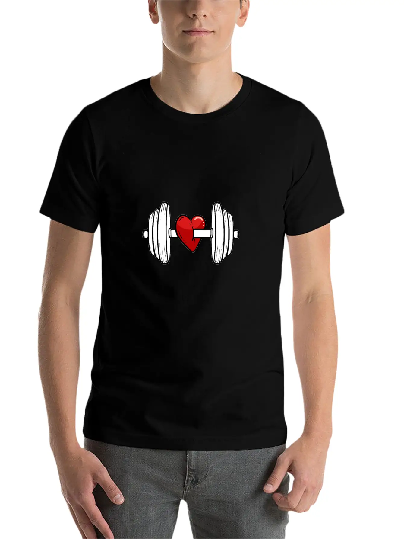 Live Fitness Fit Bodybuilder Gift Unisex Short Sleeve Soft Cotton T-Shirt – Casual Everyday Wear