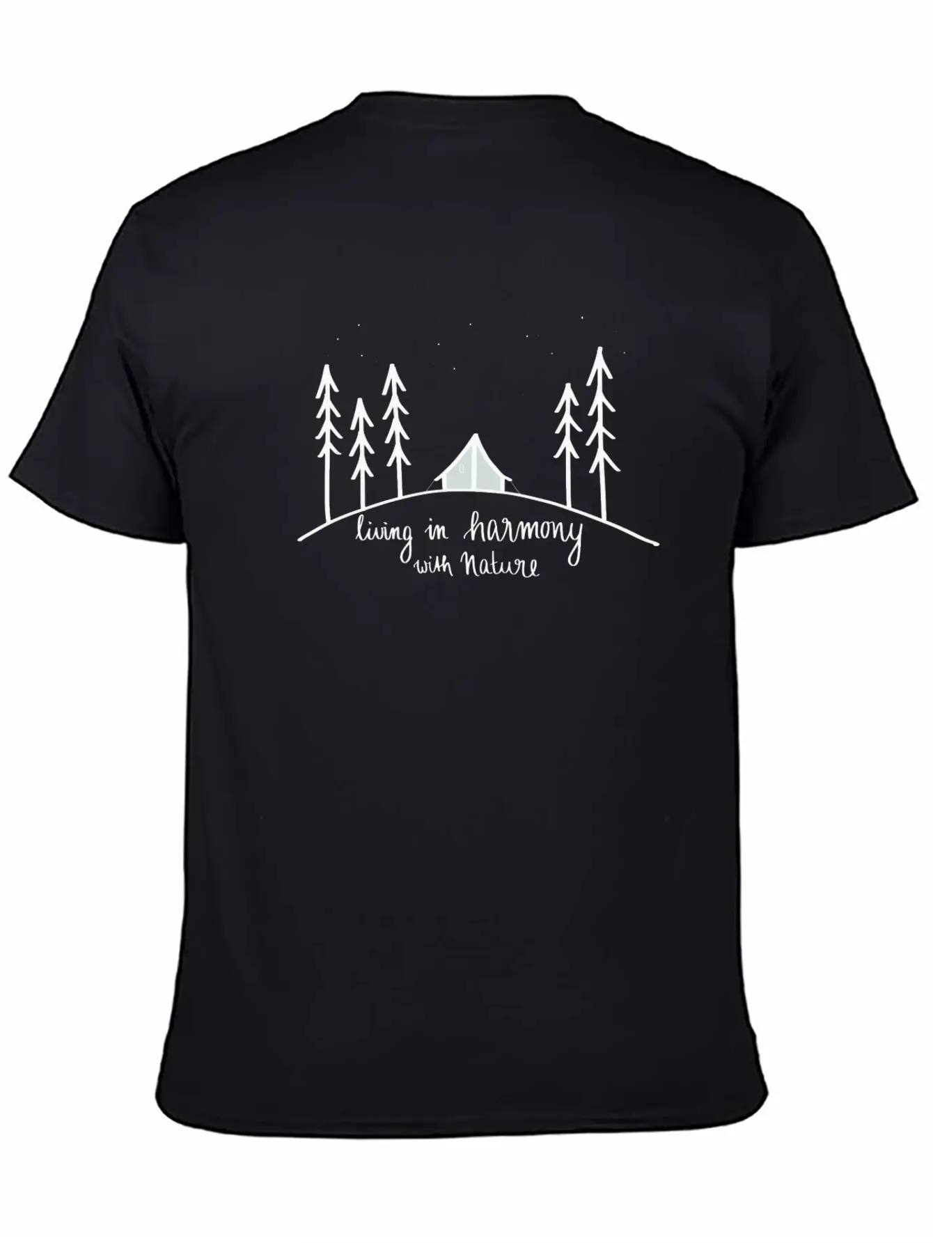 Living In Harmony With Nature Essential Unisex Summer Tee – Soft Cotton Casual Fit