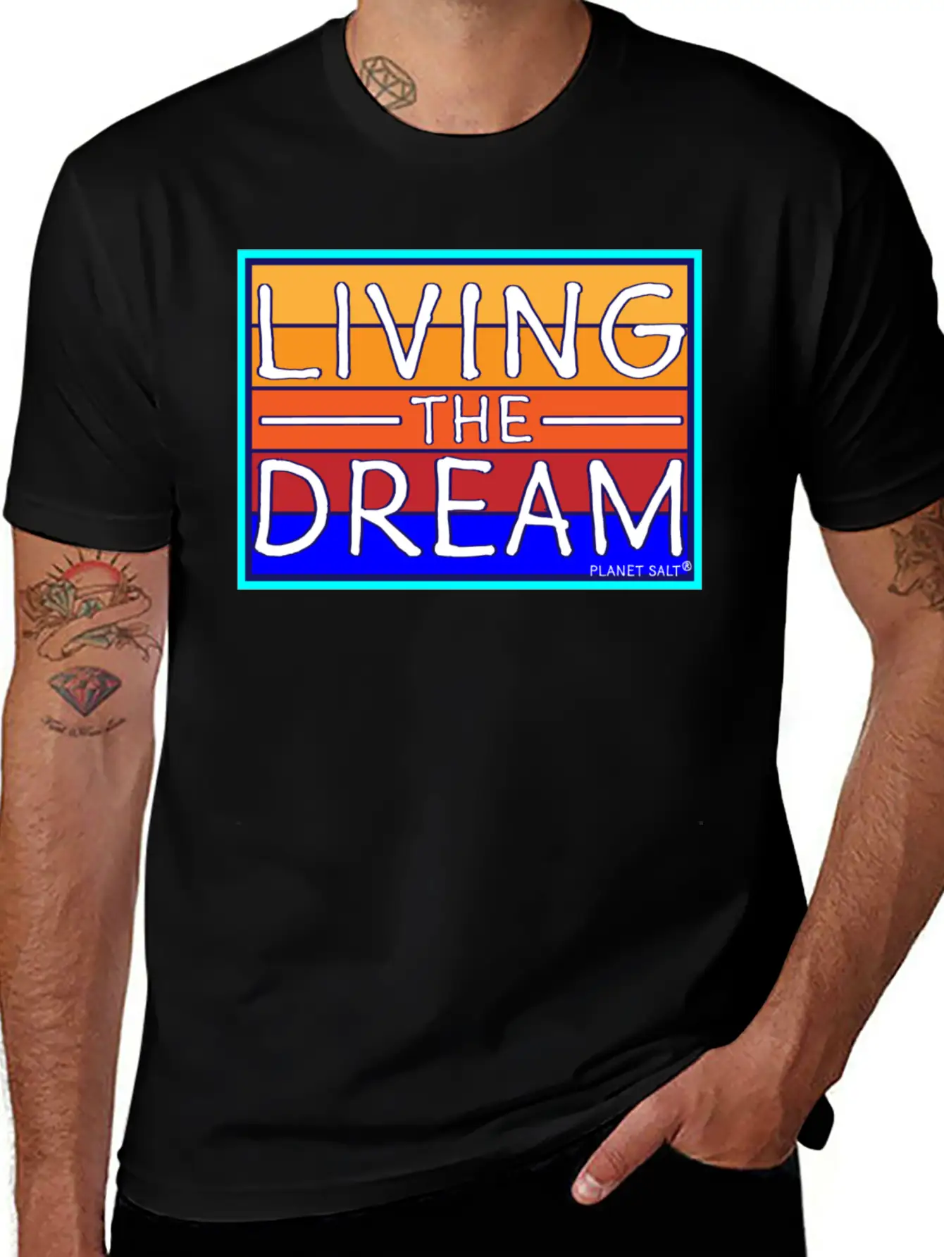 Living The Dream Unisex Short Sleeve Soft Cotton T-Shirt – Casual Everyday Wear