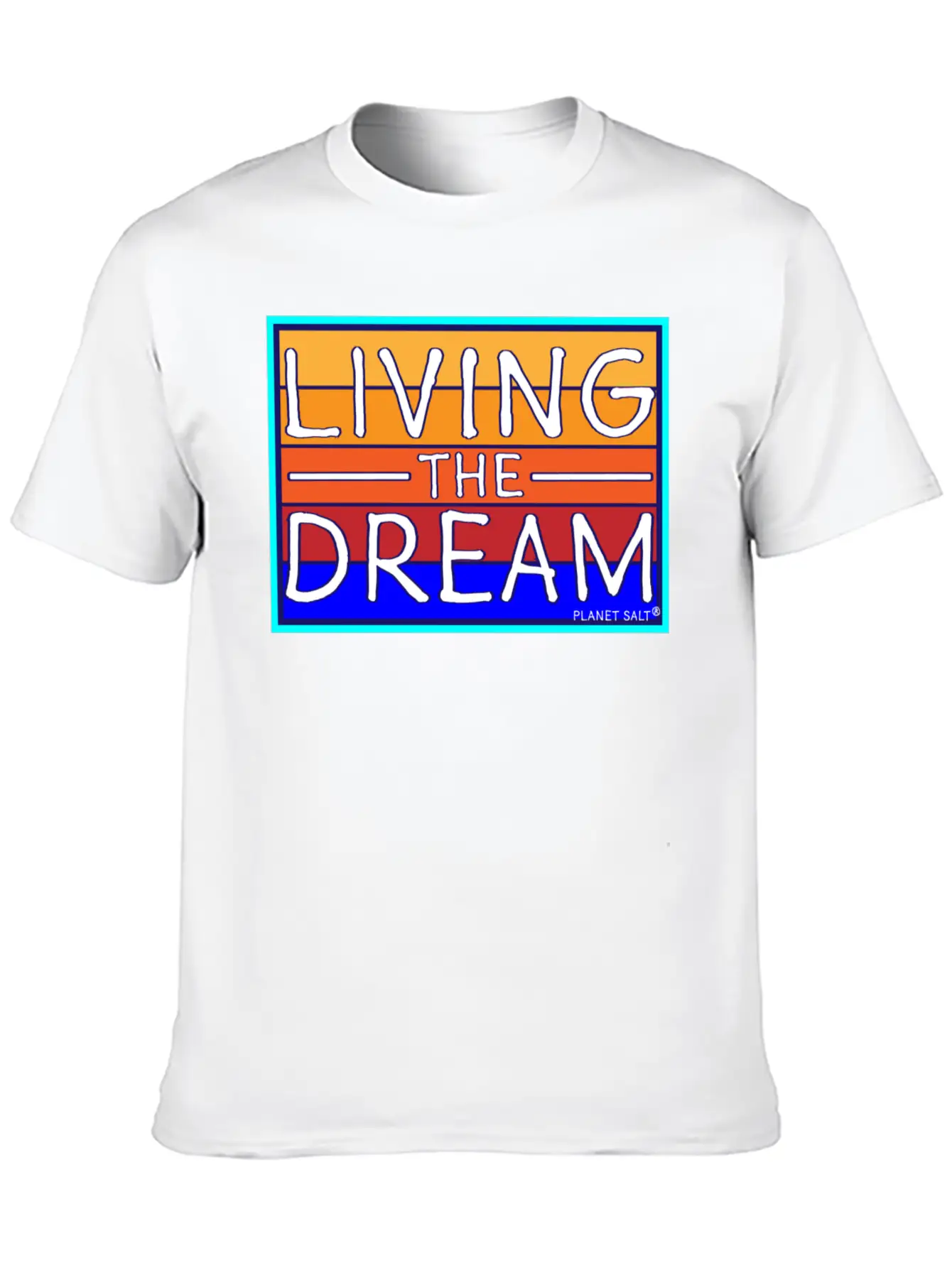 Living The Dream Unisex Short Sleeve Soft Cotton T-Shirt – Casual Everyday Wear