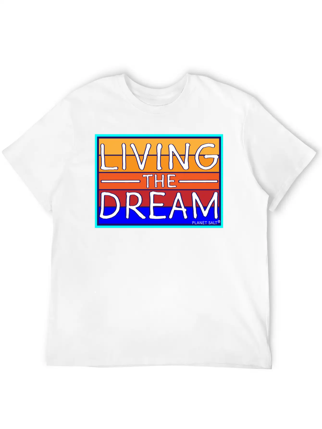 Living The Dream Unisex Short Sleeve Soft Cotton T-Shirt – Casual Everyday Wear