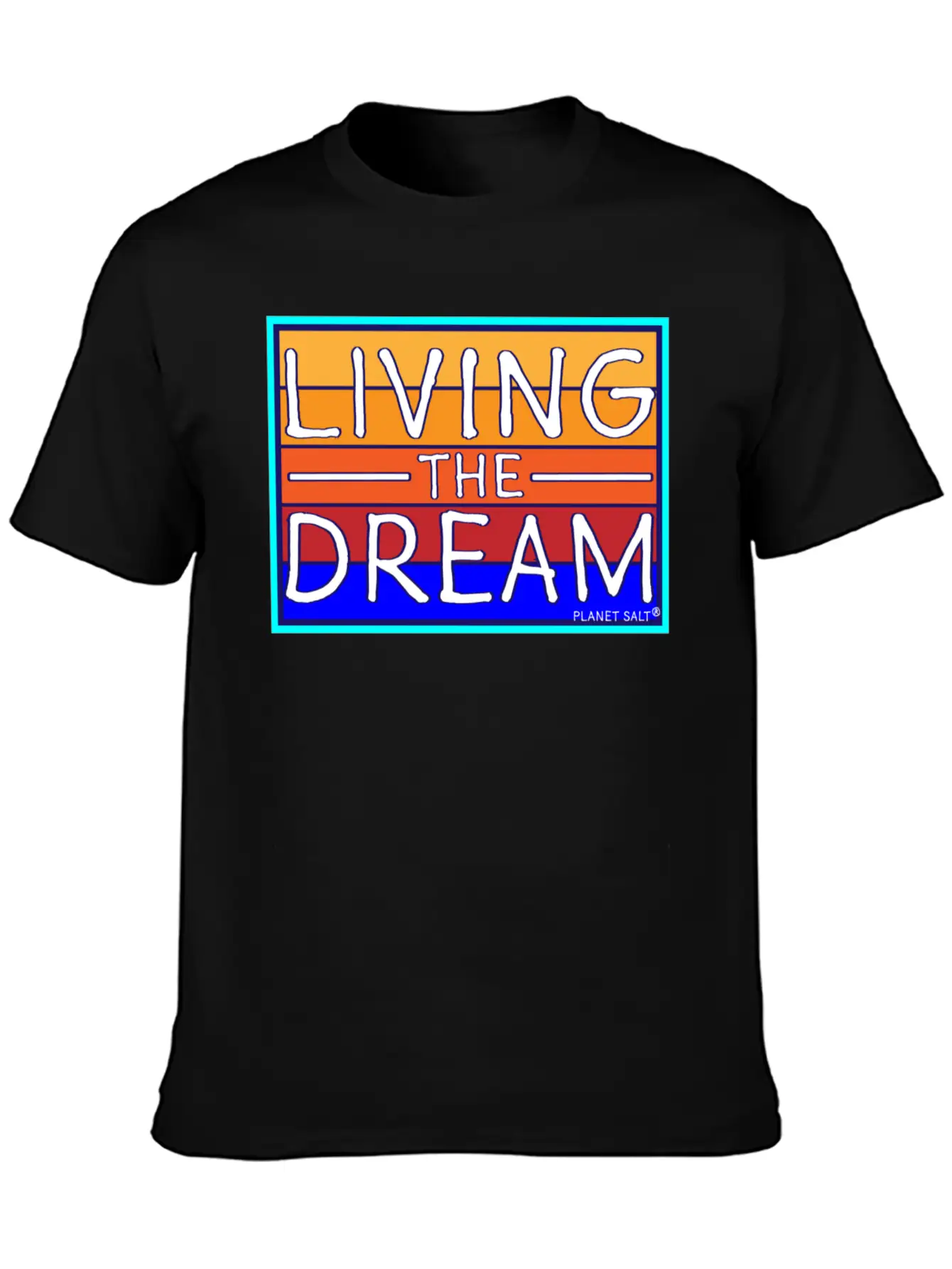 Living The Dream Unisex Short Sleeve Soft Cotton T-Shirt – Casual Everyday Wear