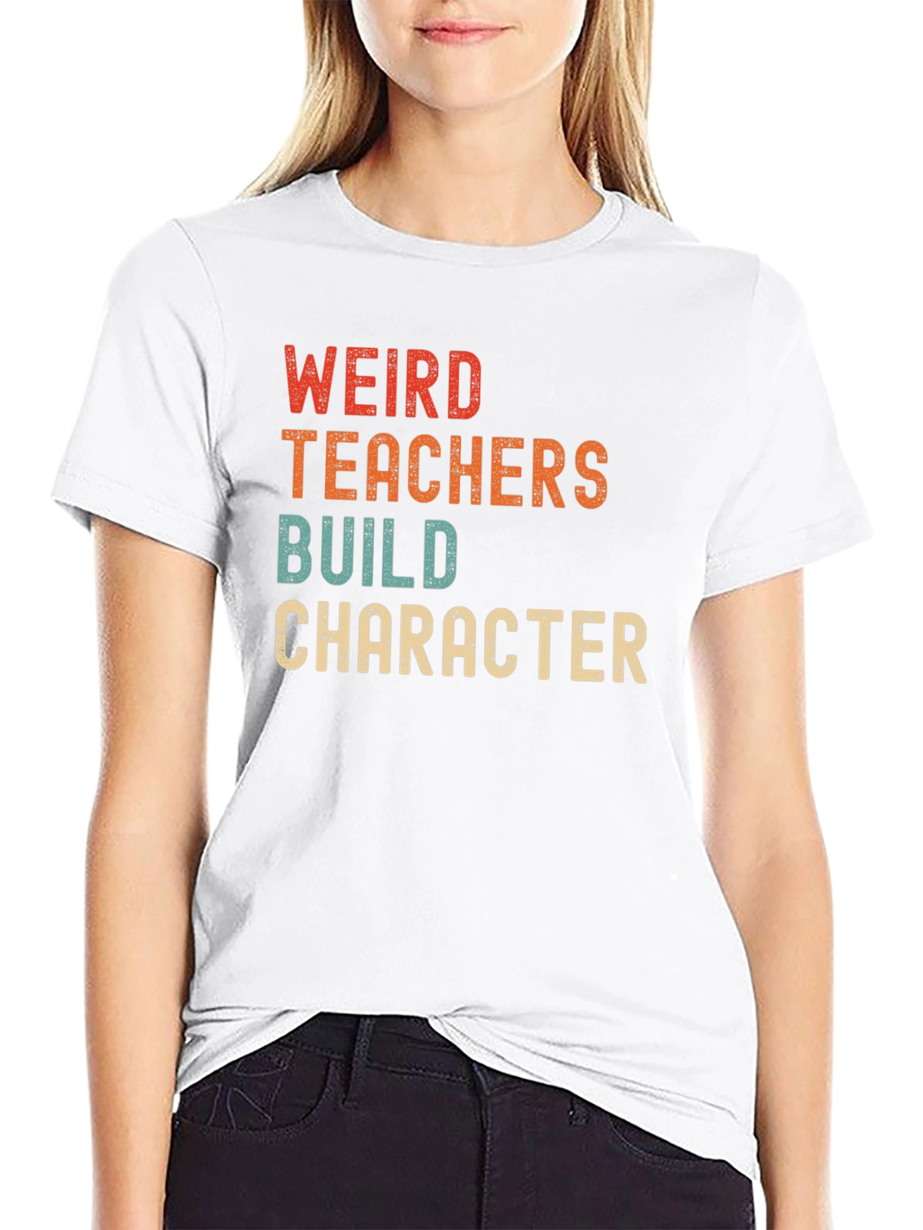 Weird Teachers Build Character Graphic Tee