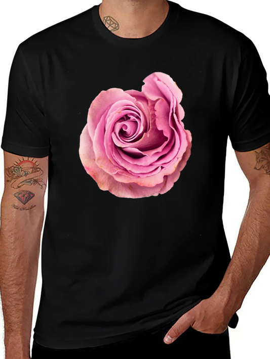 Rose Graphic Black T-Shirt