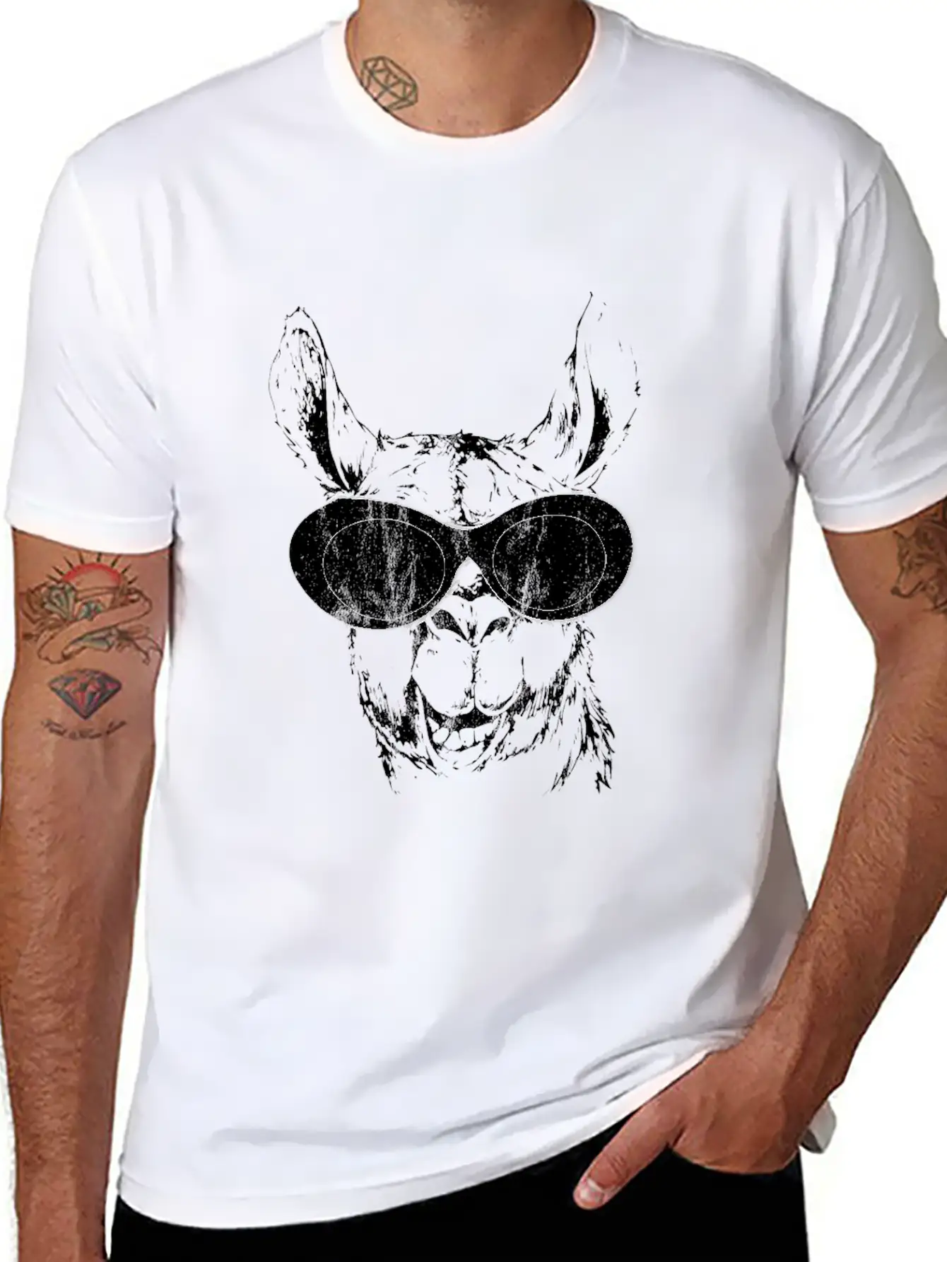 Llama Clout Goggles Llama Edm Hip Hop Rappers Essential Unisex Summer Tee – Soft Cotton Casual Fit