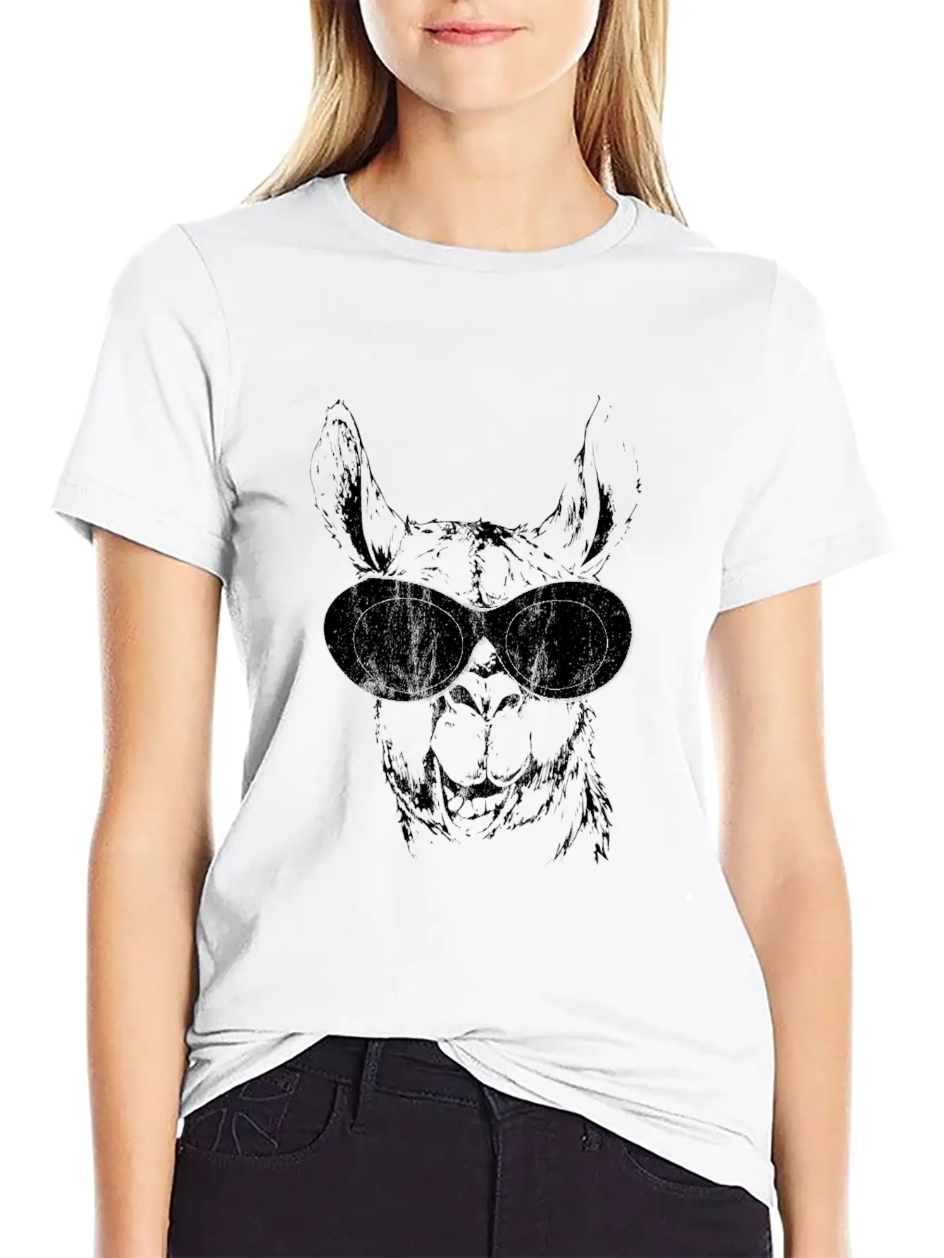 Llama Clout Goggles Llama Edm Hip Hop Rappers Essential Unisex Summer Tee – Soft Cotton Casual Fit